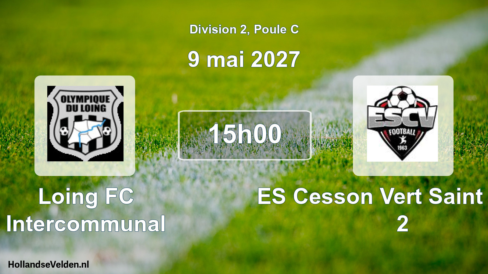 Scheduled Match: Loing FC Intercommunal - ES Cesson Vert Saint Denis 2 (9 May 2027)