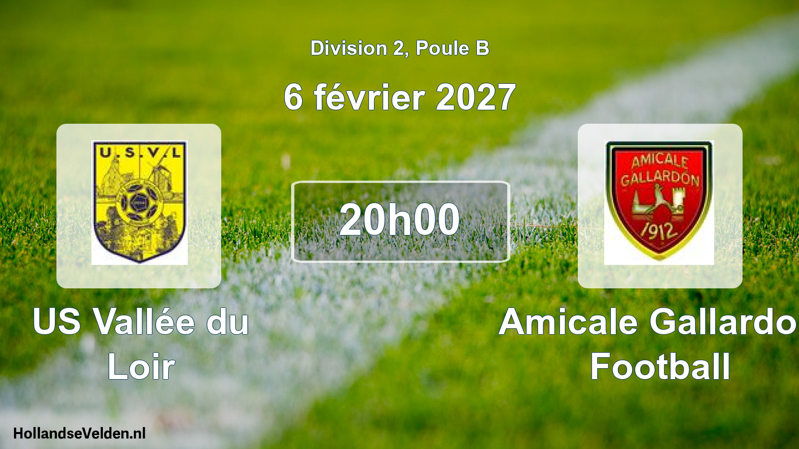 Match programmé: US Vallée du Loir - Amicale Gallardon Football (6 février 2027)