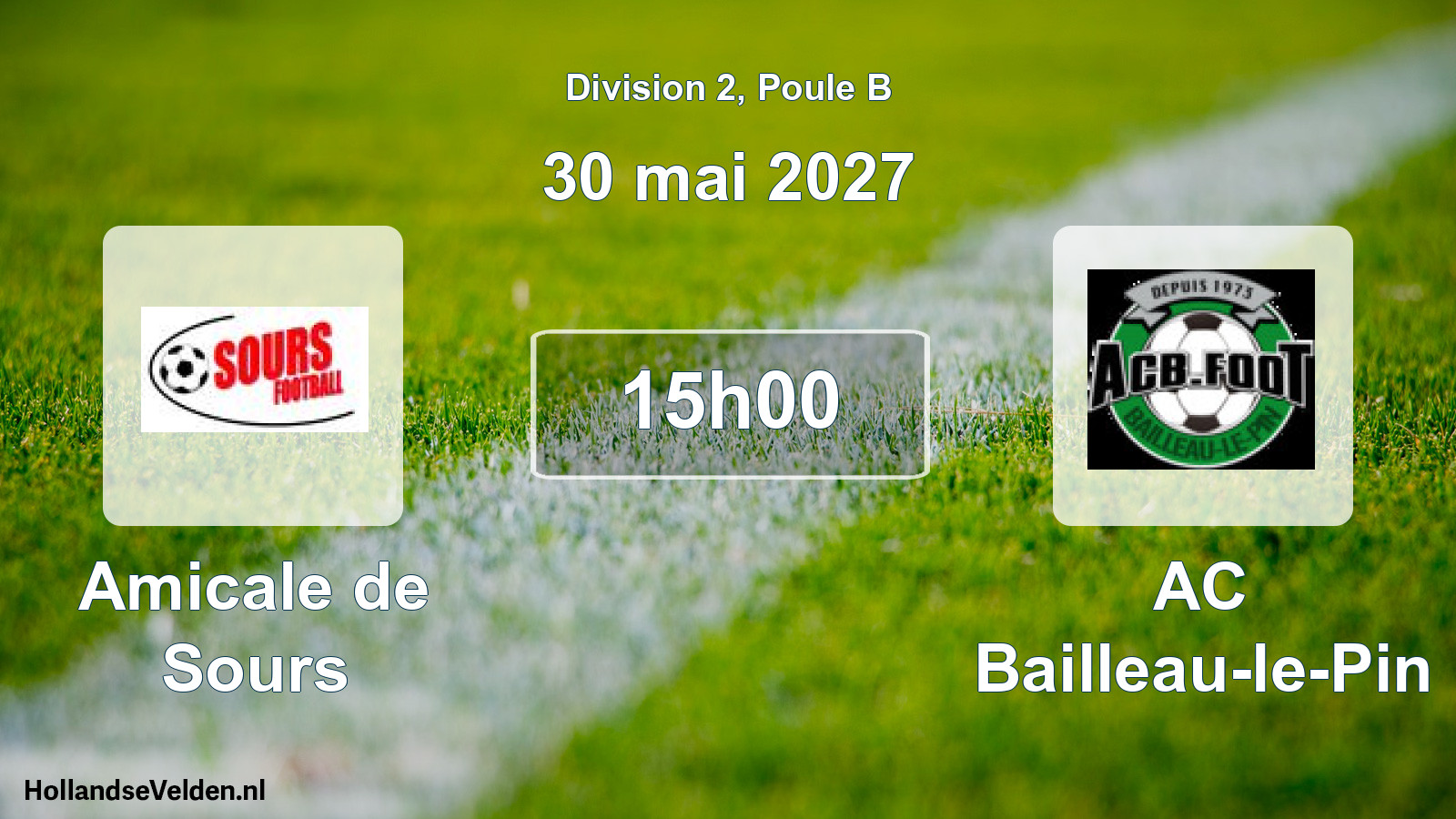 Match programmé: Amicale de Sours - AC Bailleau-le-Pin (30 mai 2027)