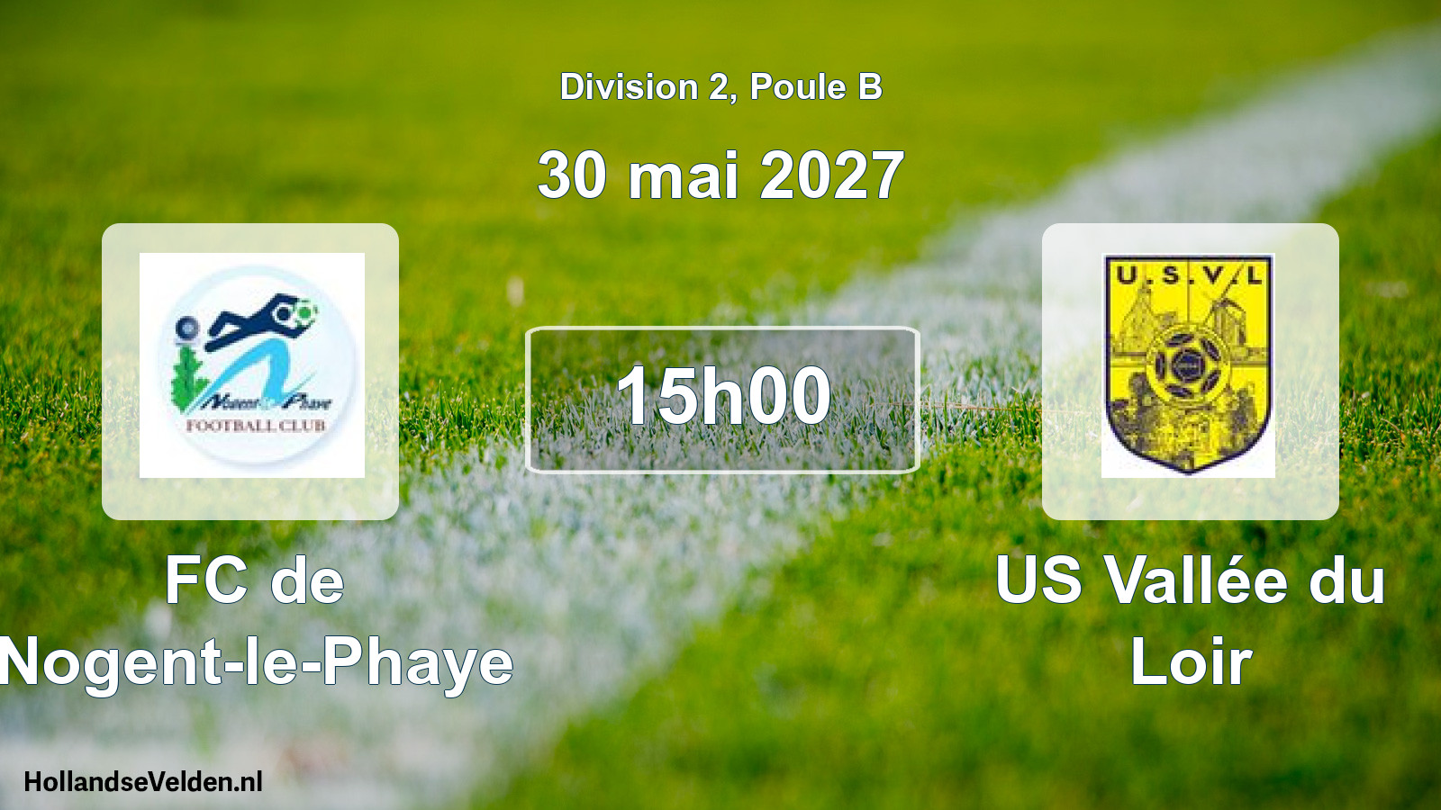 Match programmé: FC de Nogent-le-Phaye - US Vallée du Loir (30 mai 2027)