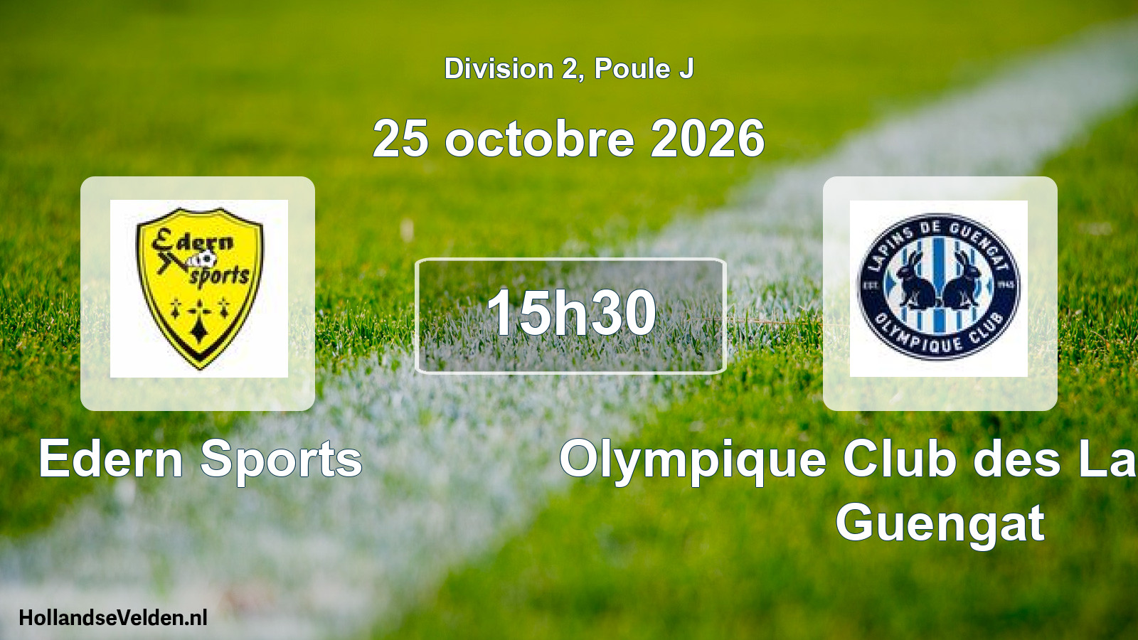 Scheduled Match: Edern Sports - Olympique Club des Lapins de Guengat (25 October 2026)