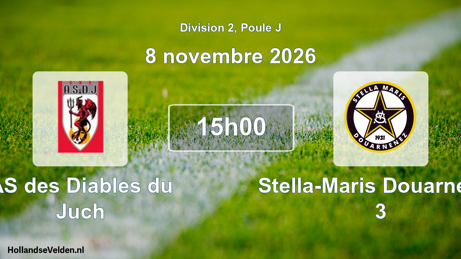 Scheduled Match: AS des Diables du Juch - Stella-Maris Douarnenez 3 (8 November 2026)