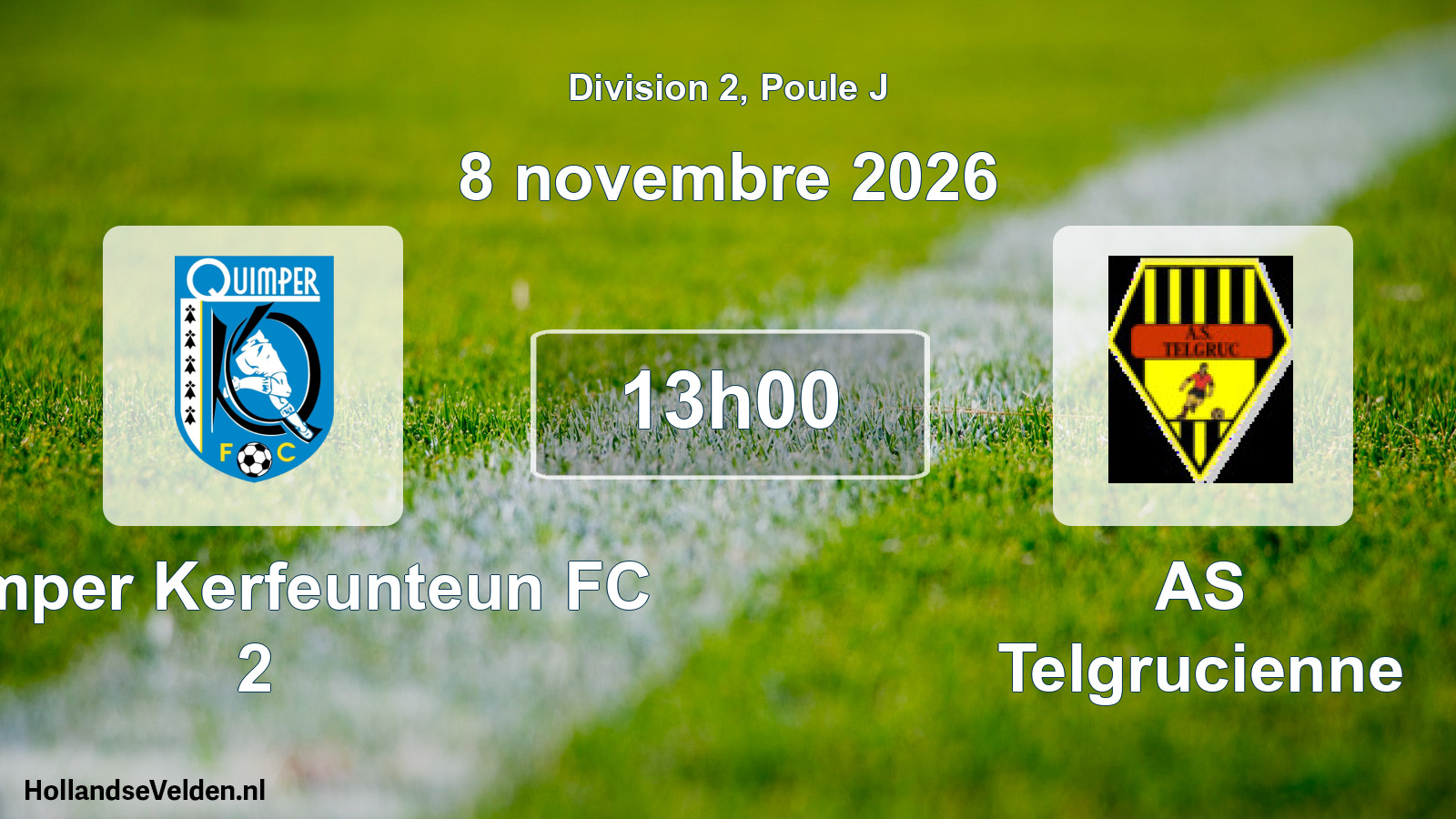 Scheduled Match: Quimper Kerfeunteun FC 2 - AS Telgrucienne (8 November 2026)