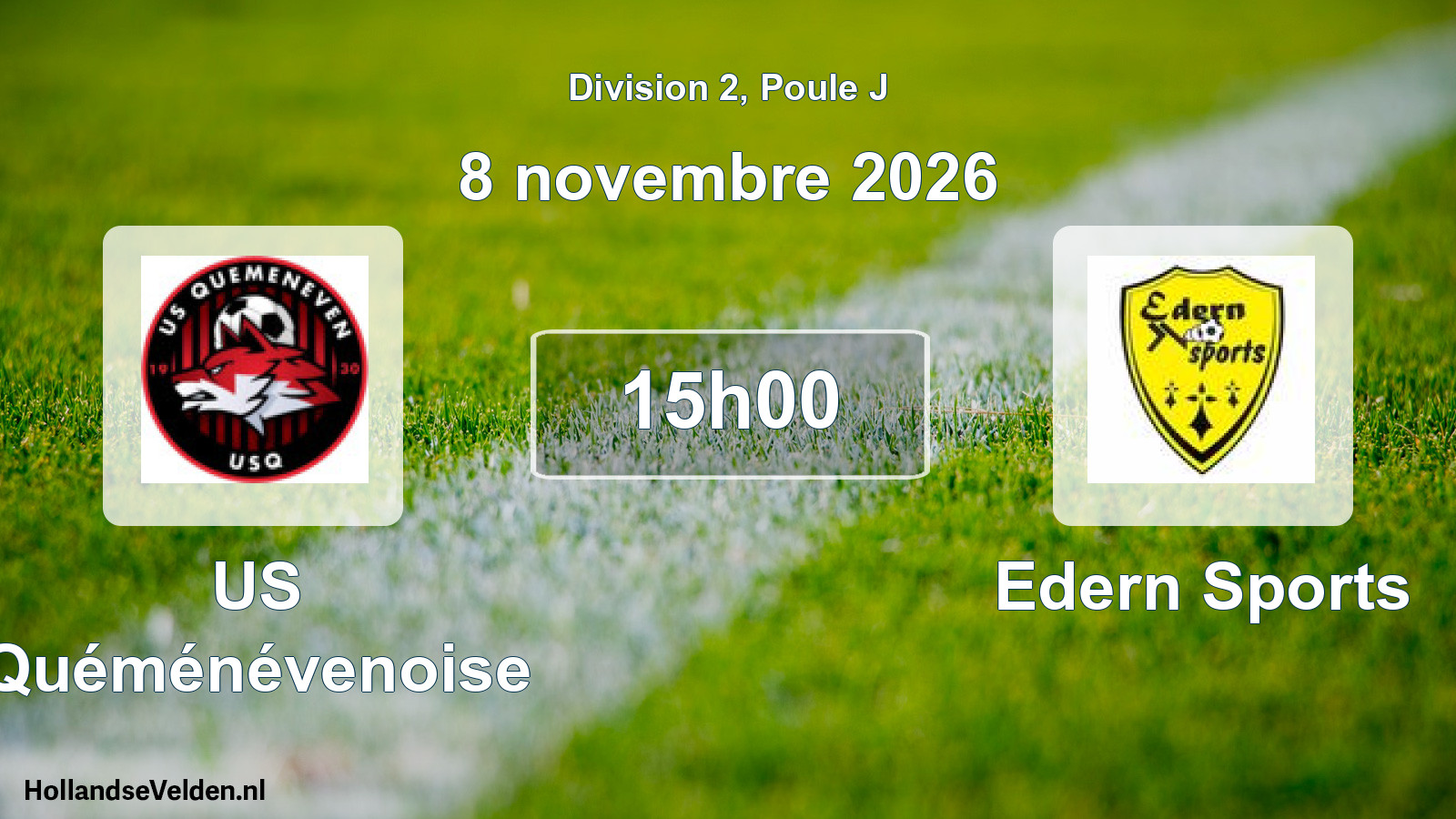 Scheduled Match: US Quéménévenoise - Edern Sports (8 November 2026)