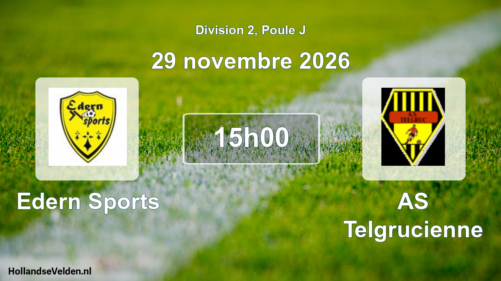 Geplande wedstrijd: Edern Sports - AS Telgrucienne (29 november 2026)