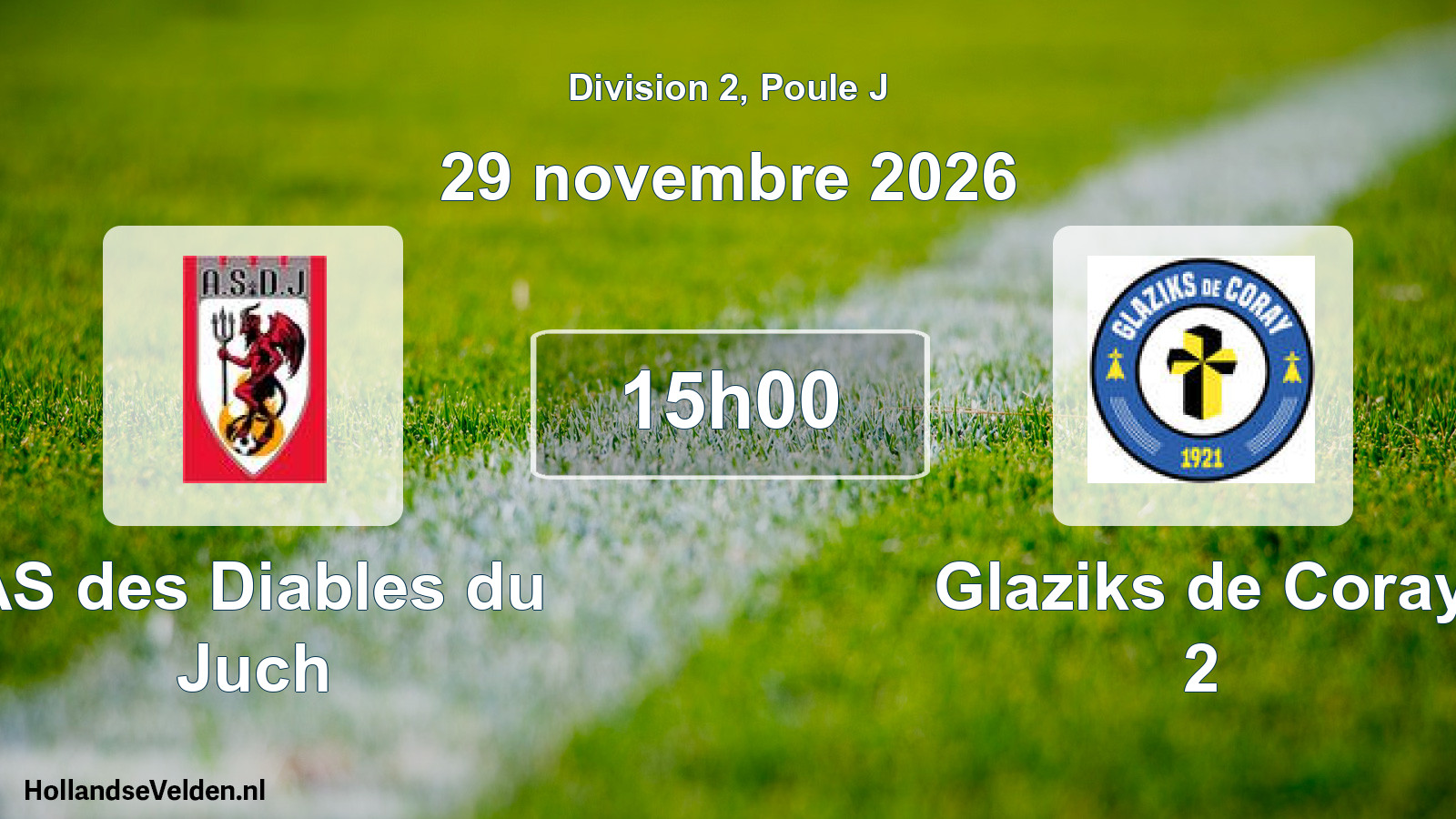 Scheduled Match: AS des Diables du Juch - Glaziks de Coray 2 (29 November 2026)