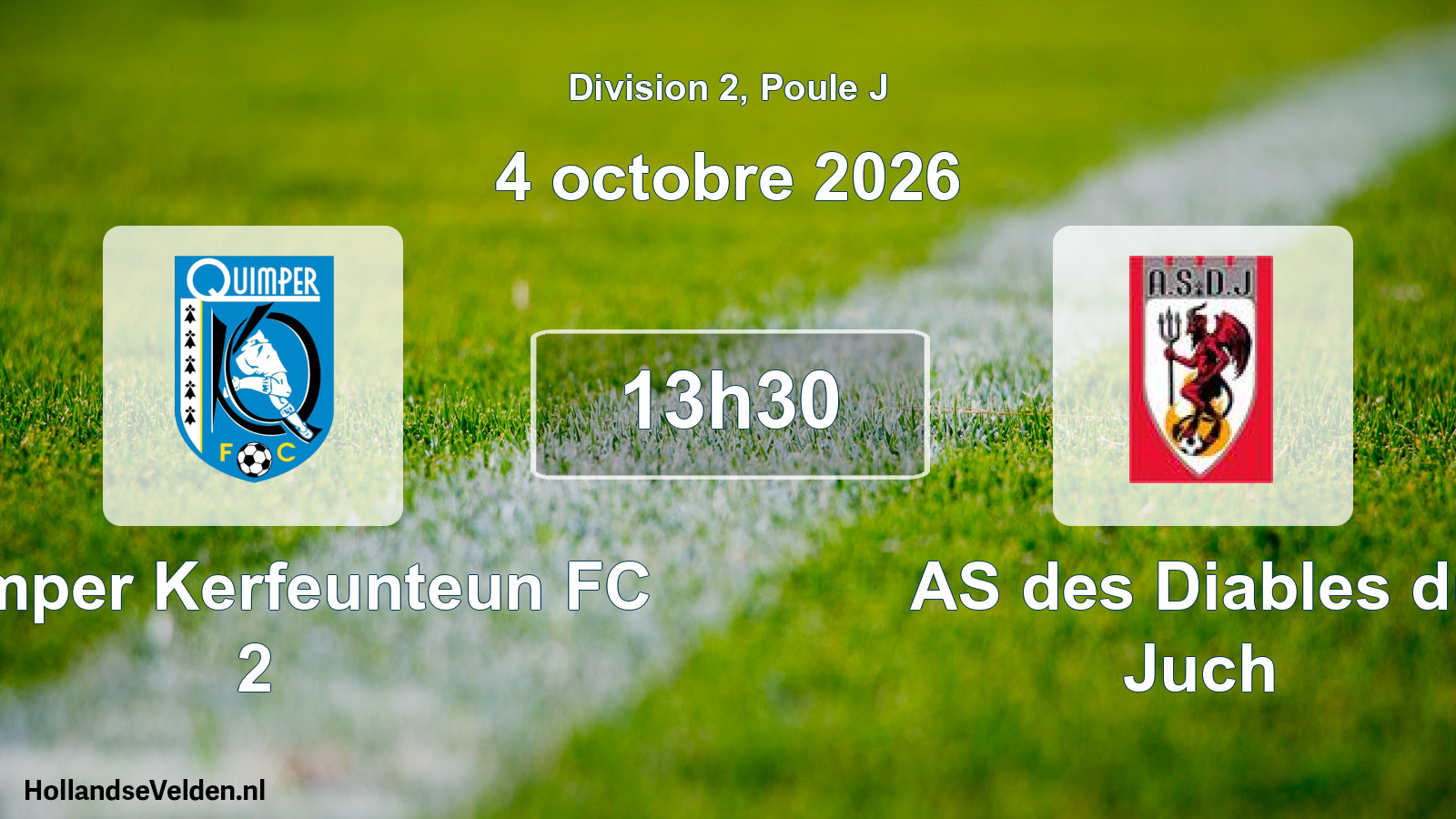 Scheduled Match: Quimper Kerfeunteun FC 2 - AS des Diables du Juch (4 October 2026)