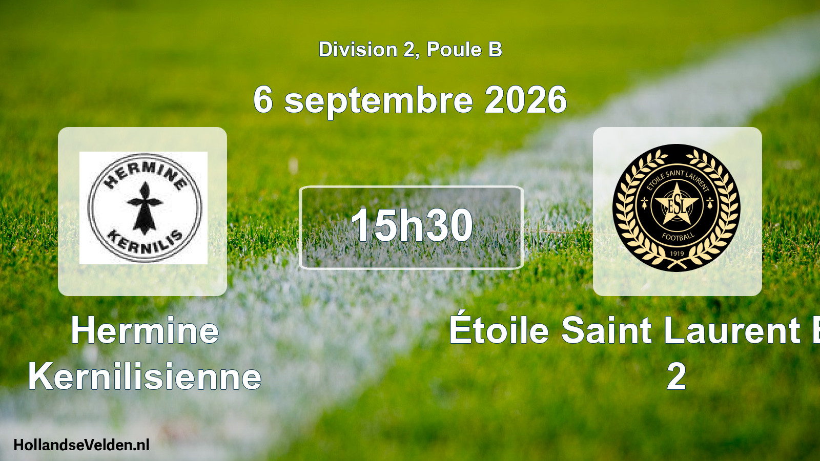Scheduled Match: Hermine Kernilisienne - Étoile Saint Laurent Brest 2 (6 September 2026)