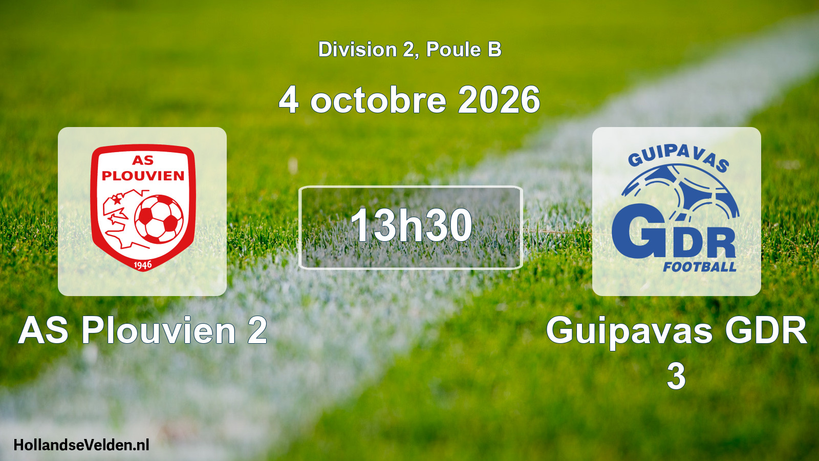 Scheduled Match: AS Plouvien 2 - Guipavas GDR 3 (4 October 2026)