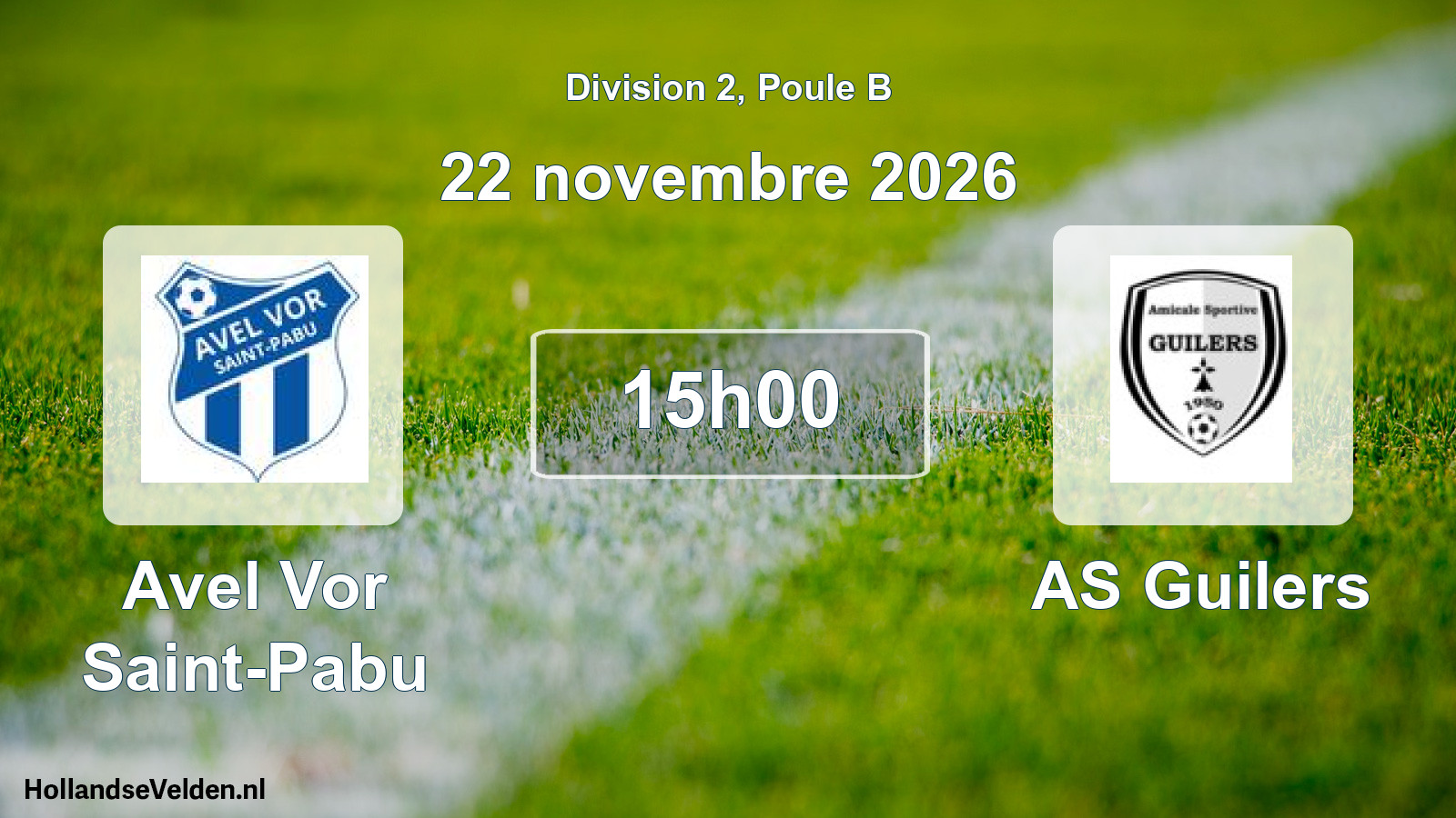 Scheduled Match: Avel Vor Saint-Pabu - AS Guilers (22 November 2026)