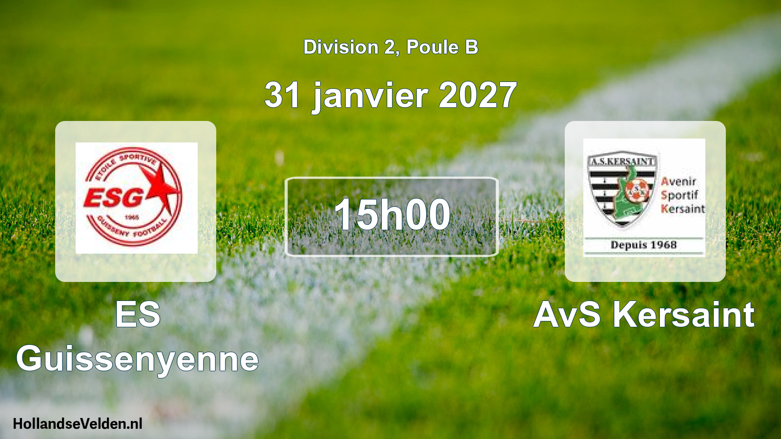 Scheduled Match: ES Guissenyenne - AvS Kersaint (31 January 2027)