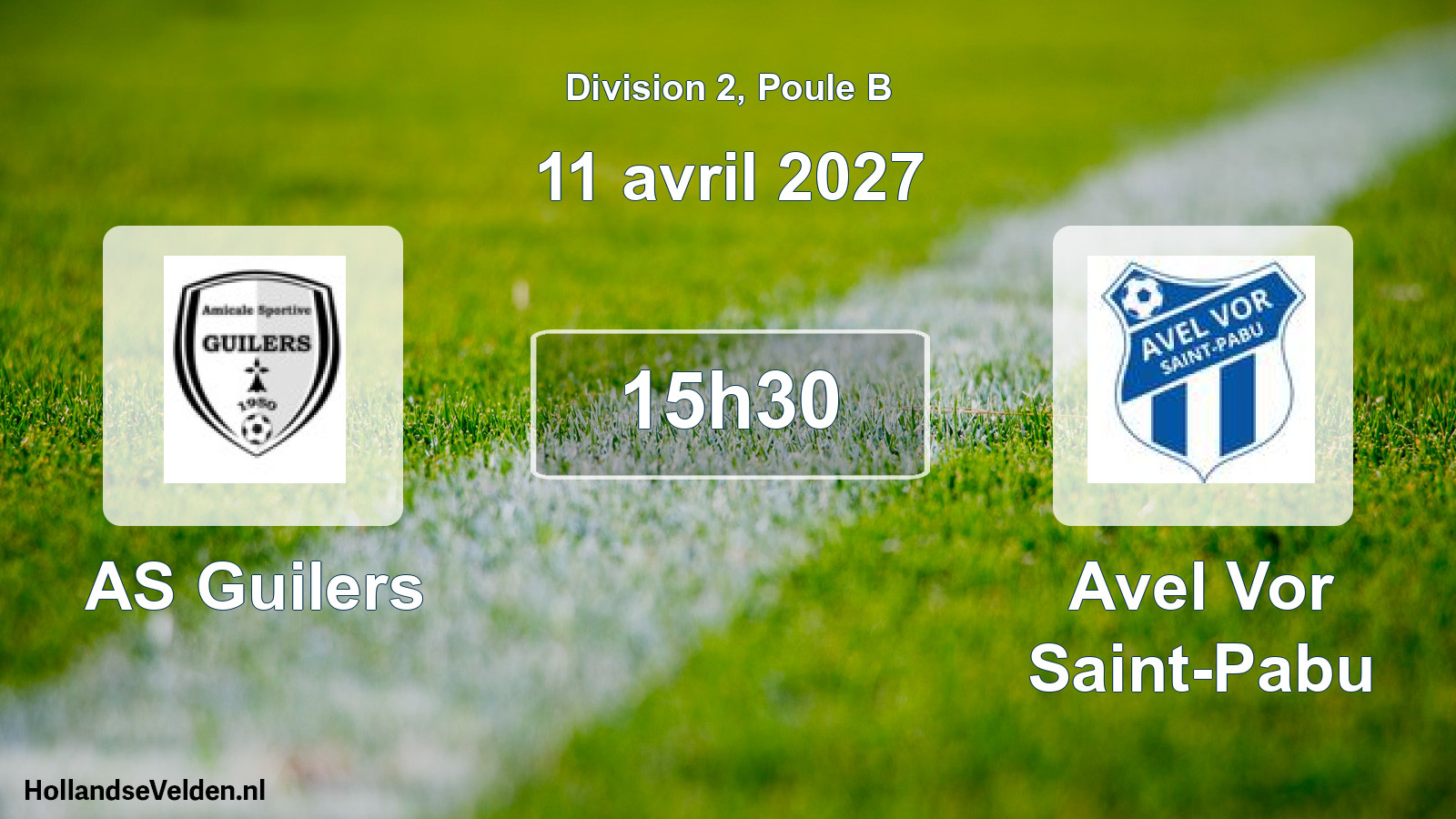 Scheduled Match: AS Guilers - Avel Vor Saint-Pabu (11 April 2027)