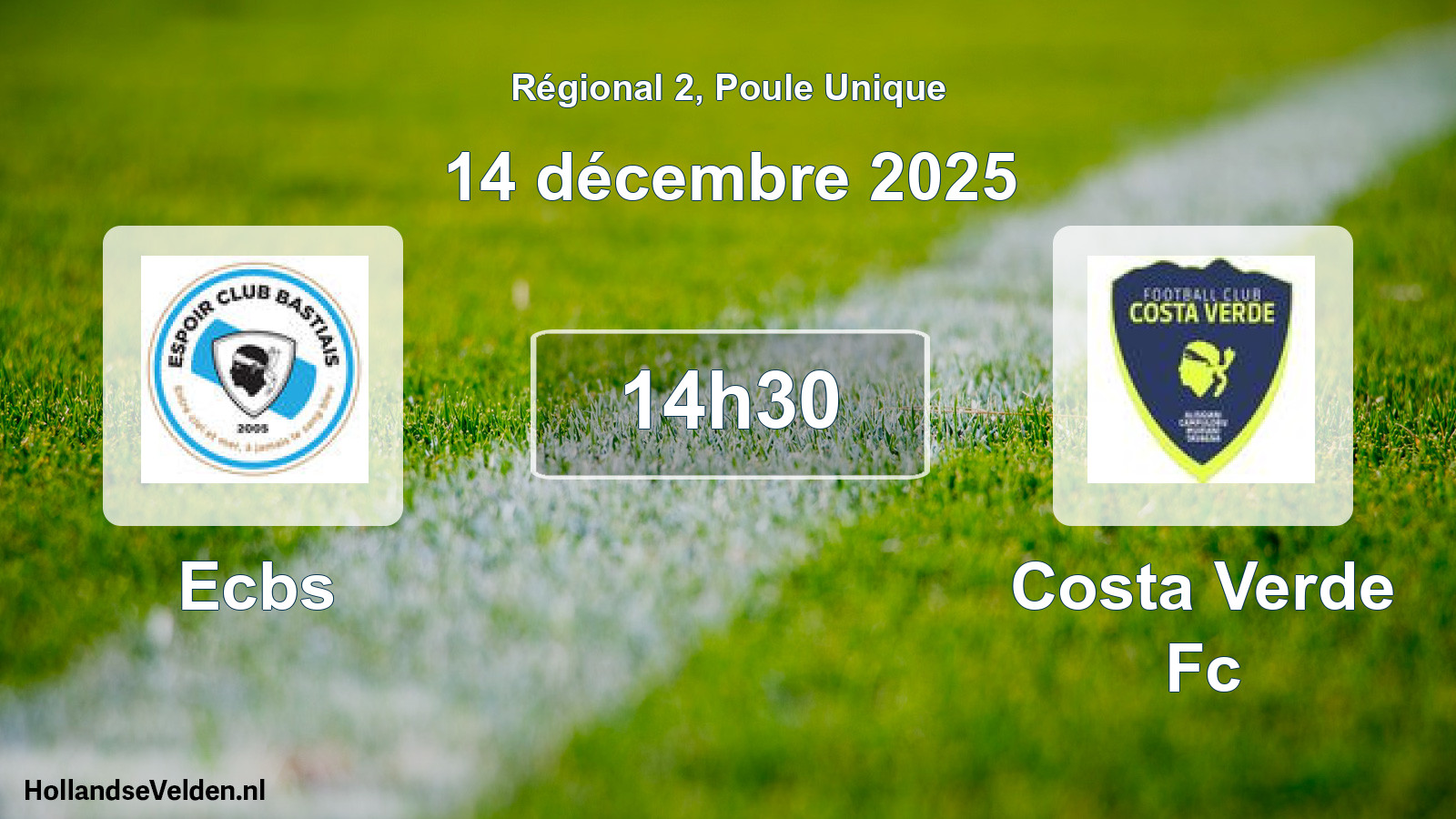 Scheduled Match: Ecbs - Costa Verde Fc (14 December 2025)