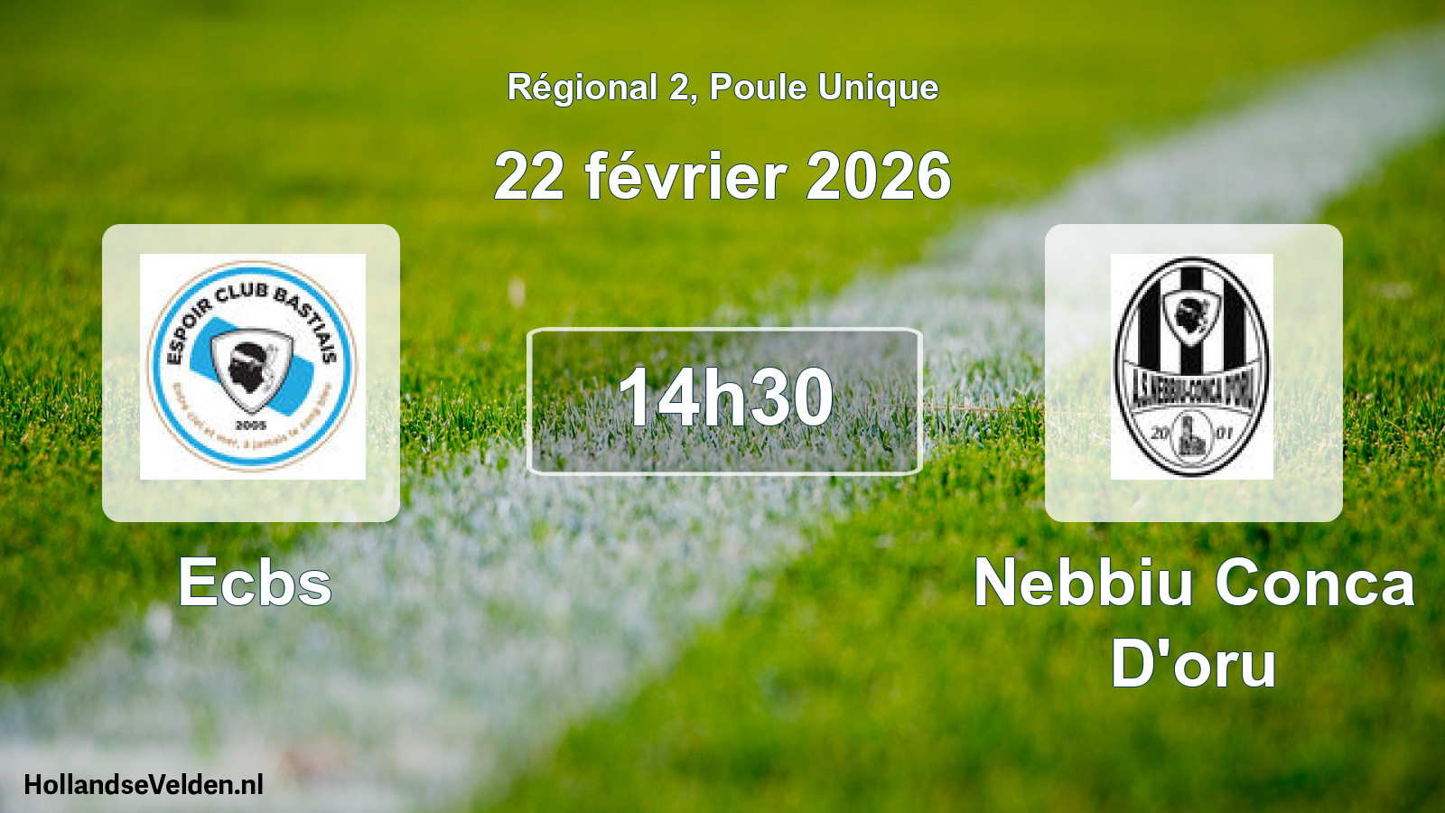 Scheduled Match: Ecbs - Nebbiu Conca D'oru (22 February 2026)