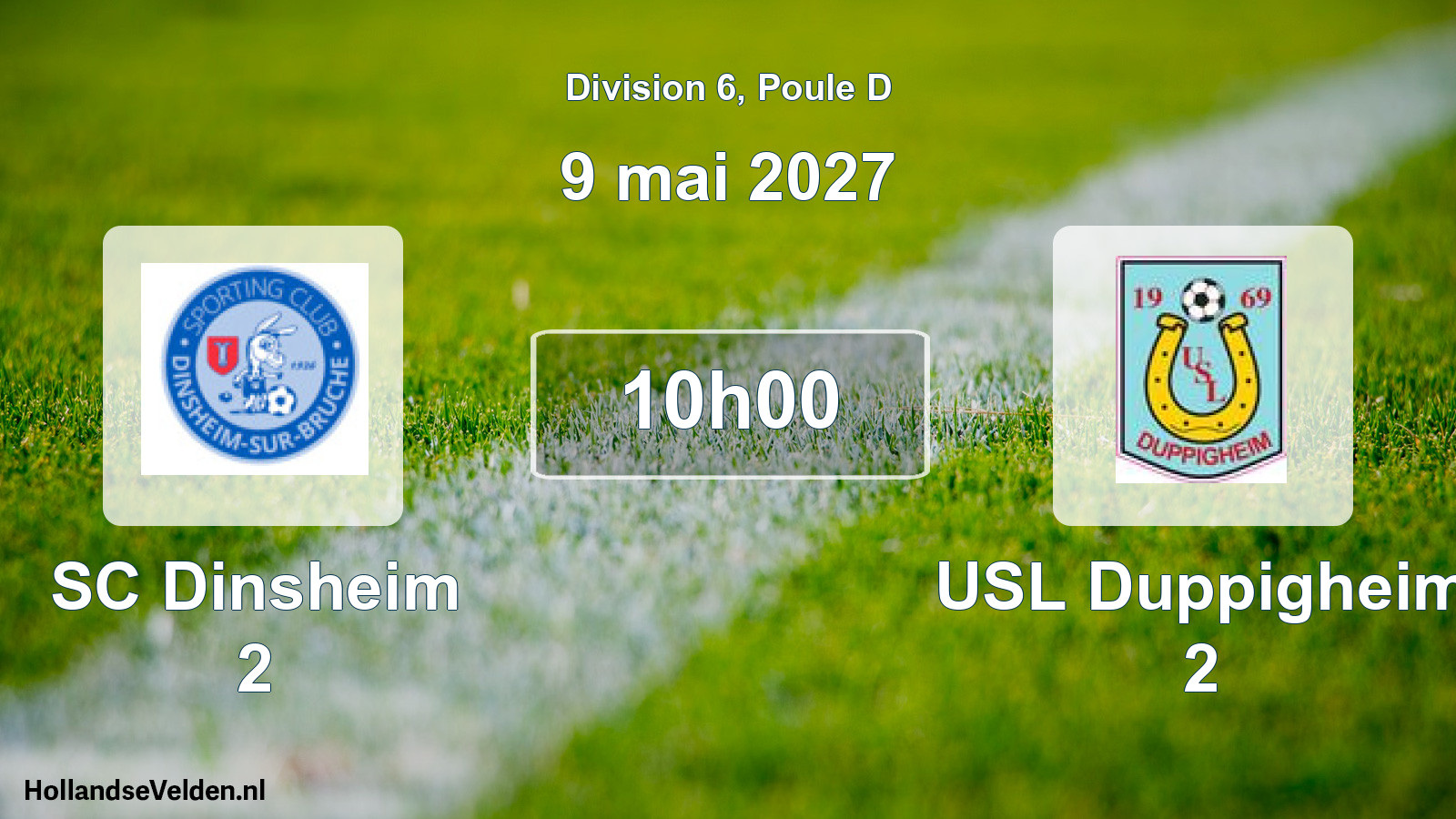 Scheduled Match: SC Dinsheim 2 - USL Duppigheim 2 (9 May 2027)