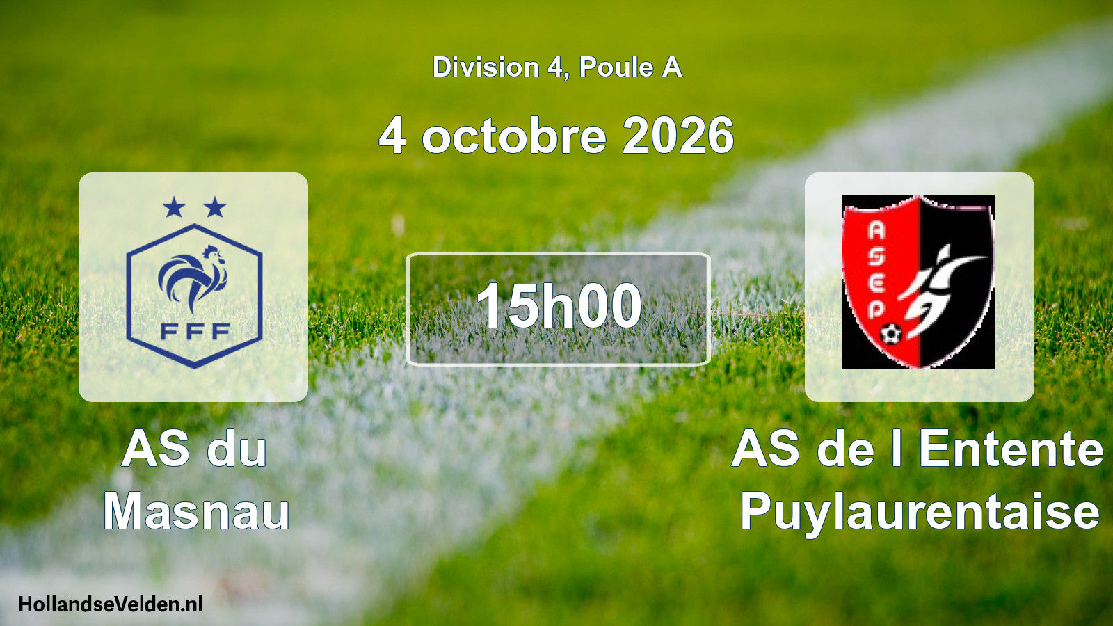 Match programmé: AS du Masnau - AS de l Entente Puylaurentaise (4 octobre 2026)