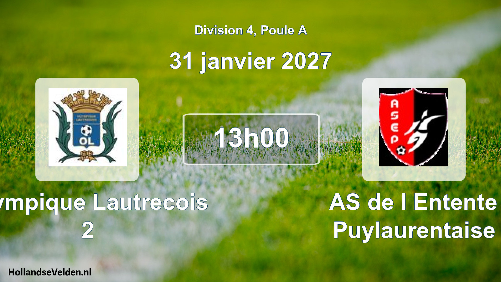Geplande wedstrijd: Olympique Lautrecois 2 - AS de l Entente Puylaurentaise (31 januari 2027)