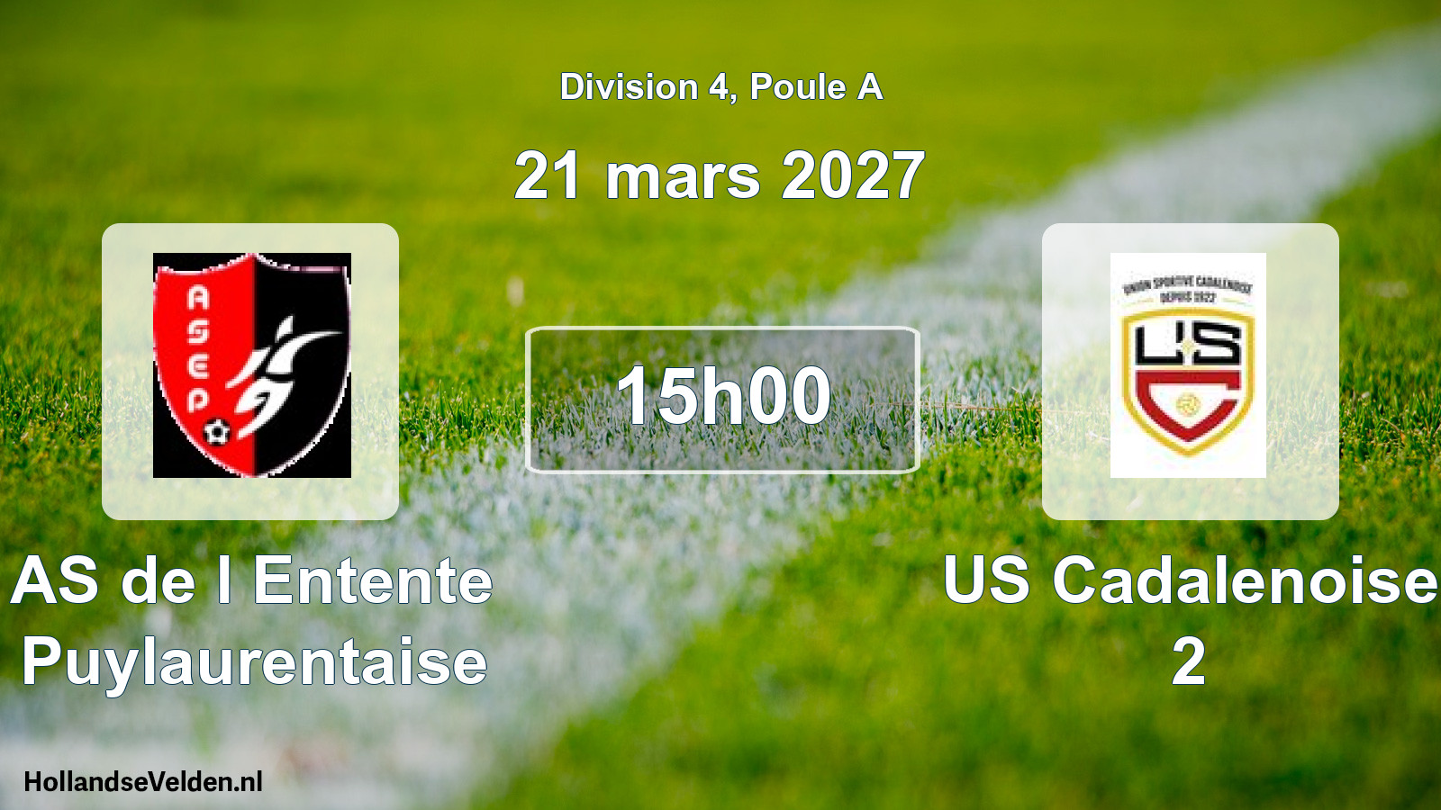 Match programmé: AS de l Entente Puylaurentaise - US Cadalenoise 2 (21 mars 2027)