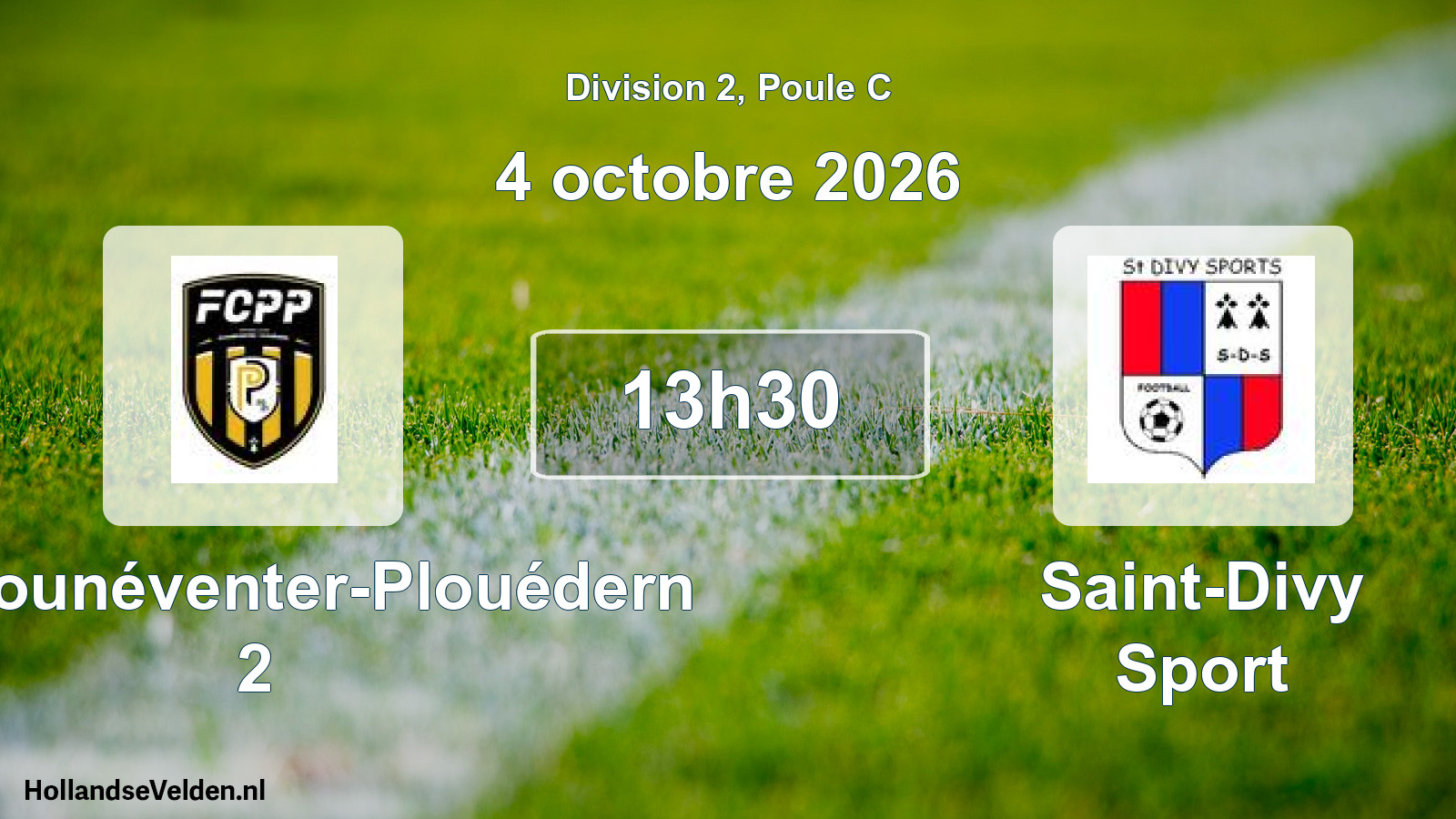 Geplande wedstrijd: FC Plounéventer-Plouédern 2 - Saint-Divy Sport (4 oktober 2026)
