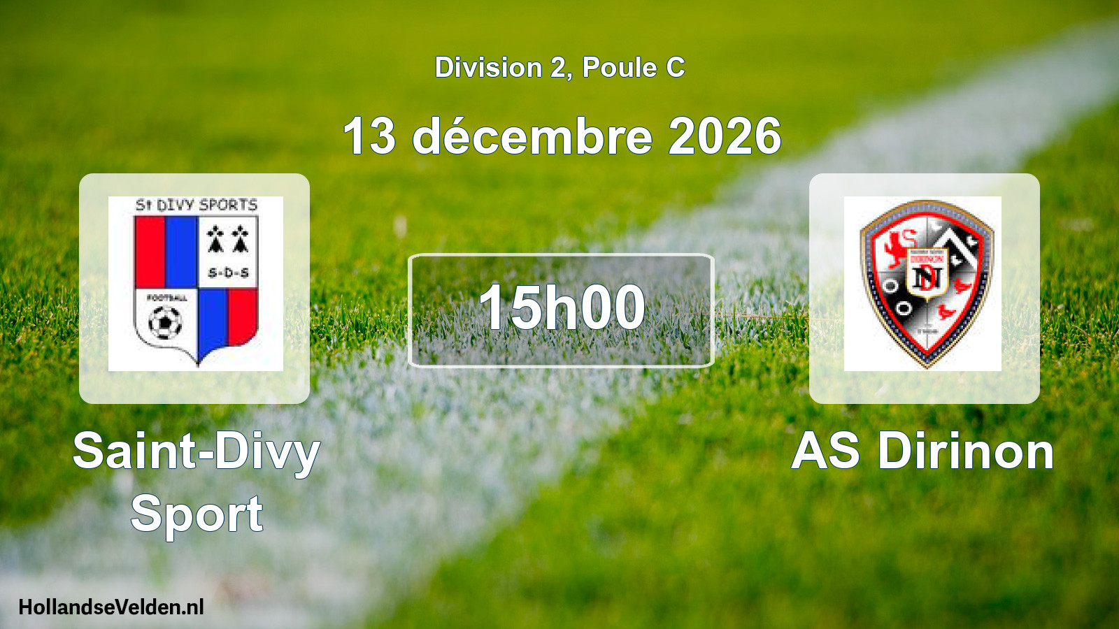 Geplande wedstrijd: Saint-Divy Sport - AS Dirinon (13 december 2026)