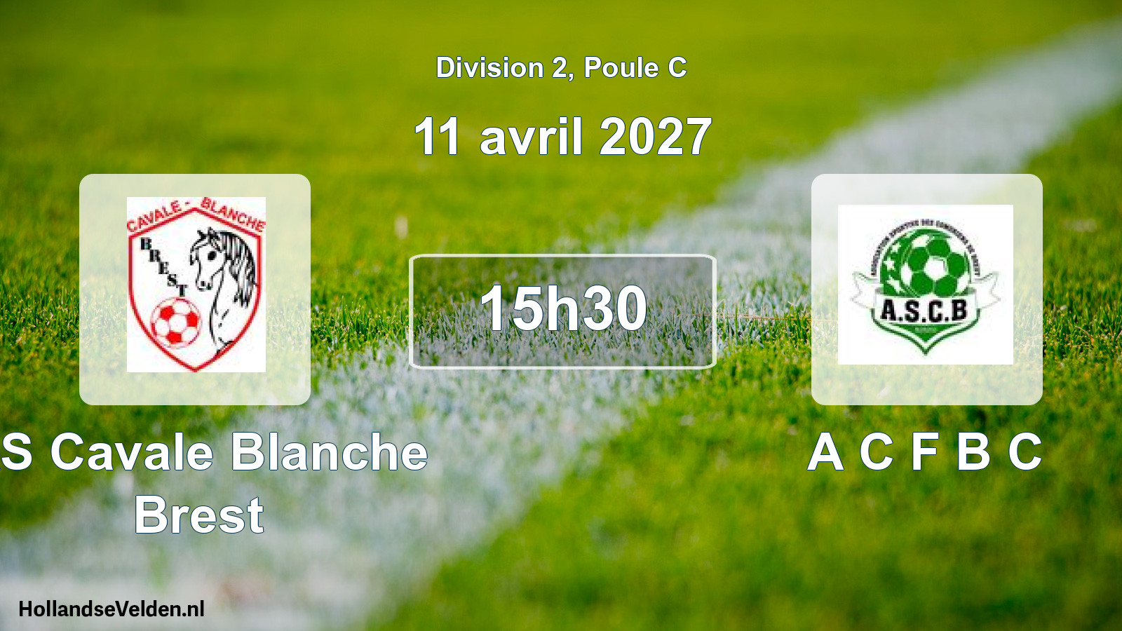 Geplande wedstrijd: AS Cavale Blanche Brest - A C F B C (11 april 2027)