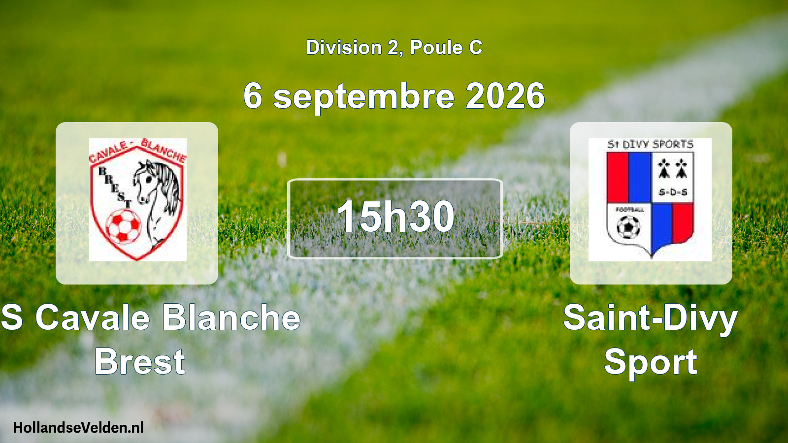 Geplande wedstrijd: AS Cavale Blanche Brest - Saint-Divy Sport (6 september 2026)
