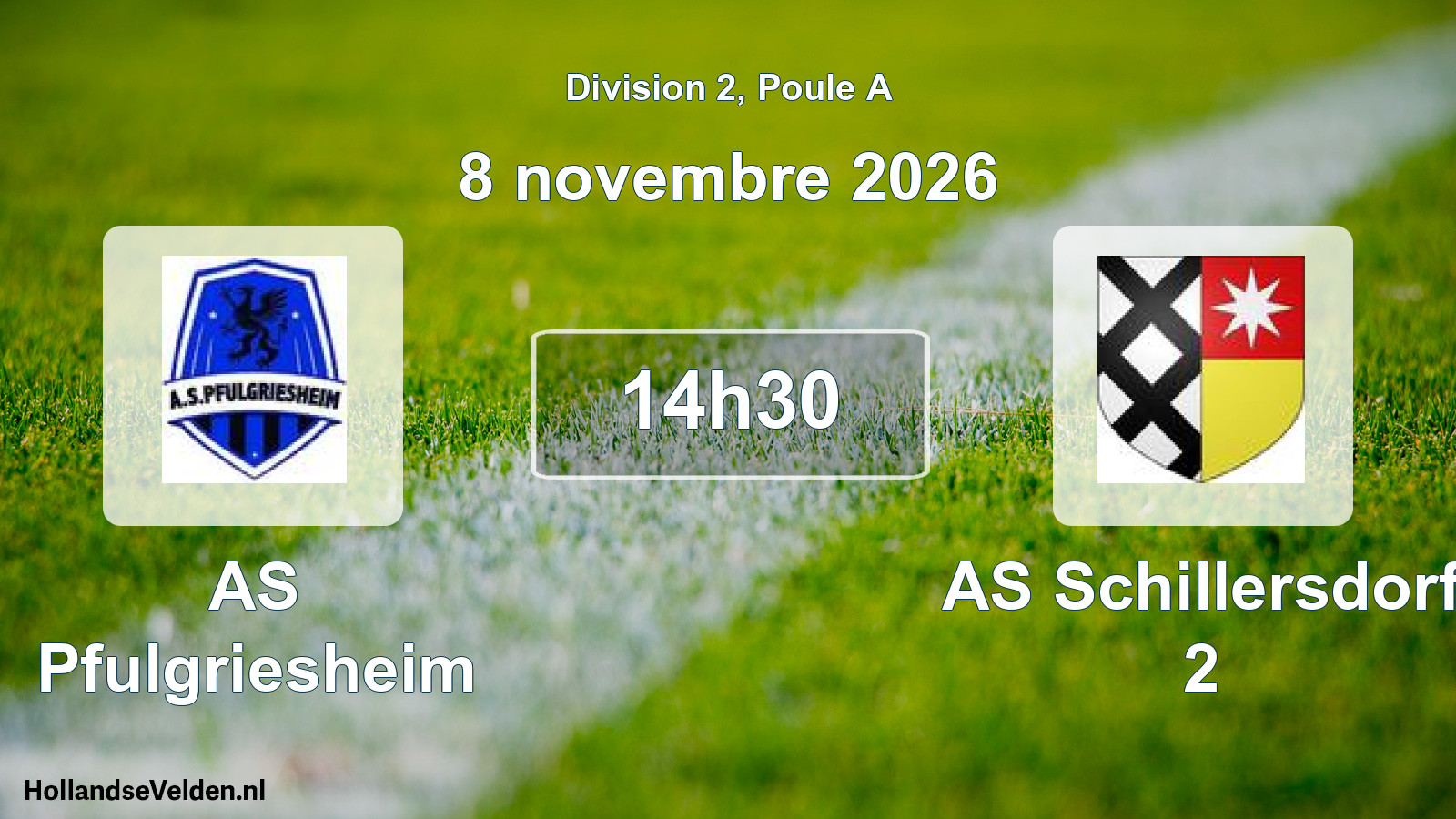 Scheduled Match: AS Pfulgriesheim - AS Schillersdorf 2 (8 November 2026)