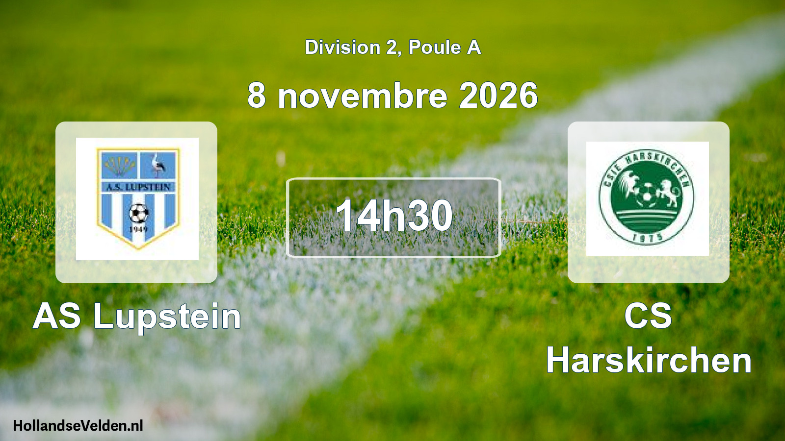 Scheduled Match: AS Lupstein - CS Harskirchen (8 November 2026)