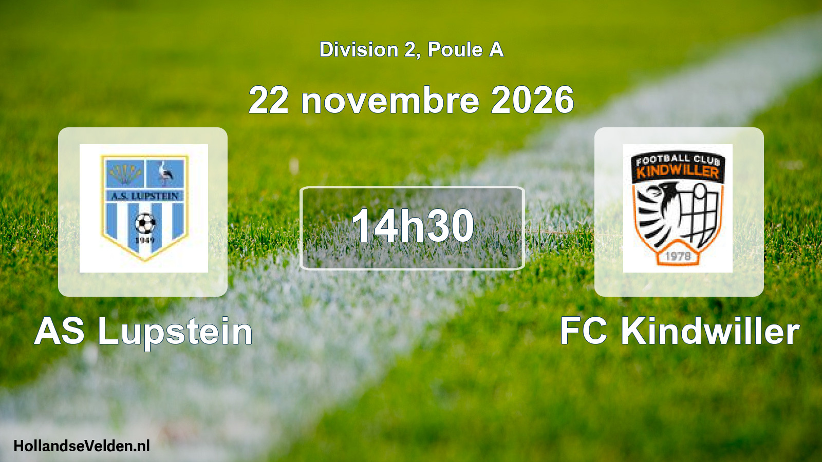 Scheduled Match: AS Lupstein - FC Kindwiller (22 November 2026)