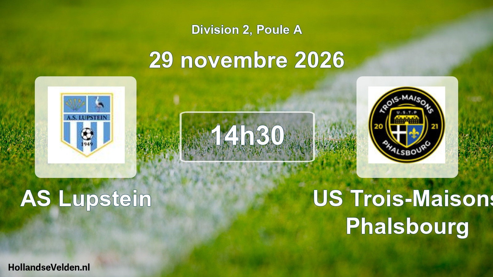 Scheduled Match: AS Lupstein - US Trois-Maisons Phalsbourg (29 November 2026)