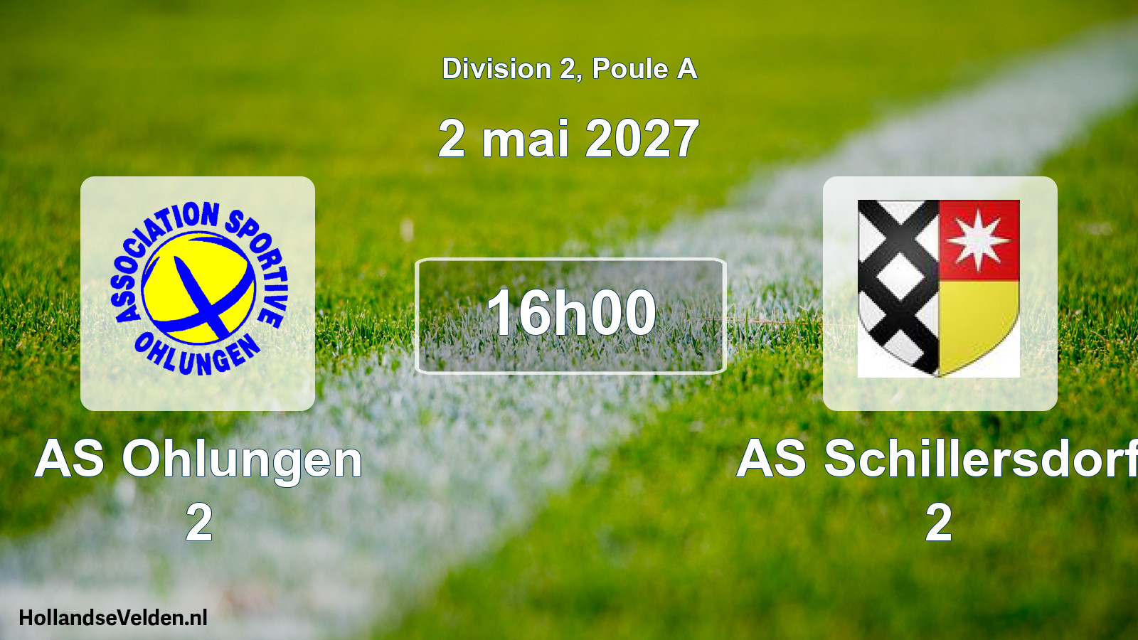 Scheduled Match: AS Ohlungen 2 - AS Schillersdorf 2 (2 May 2027)