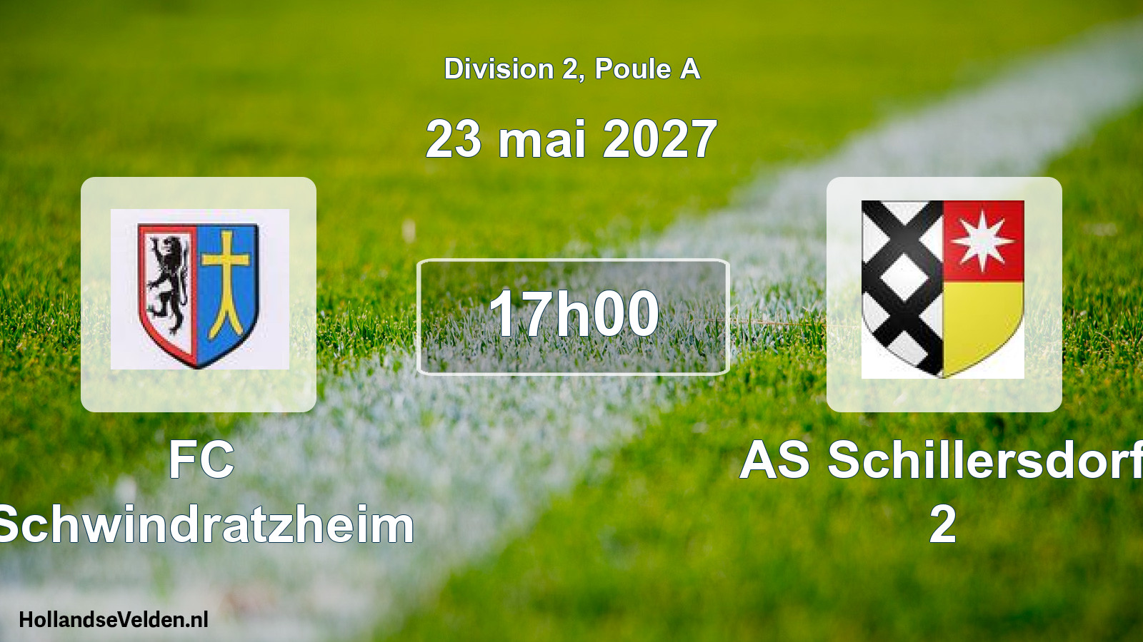 Scheduled Match: FC Schwindratzheim - AS Schillersdorf 2 (23 May 2027)