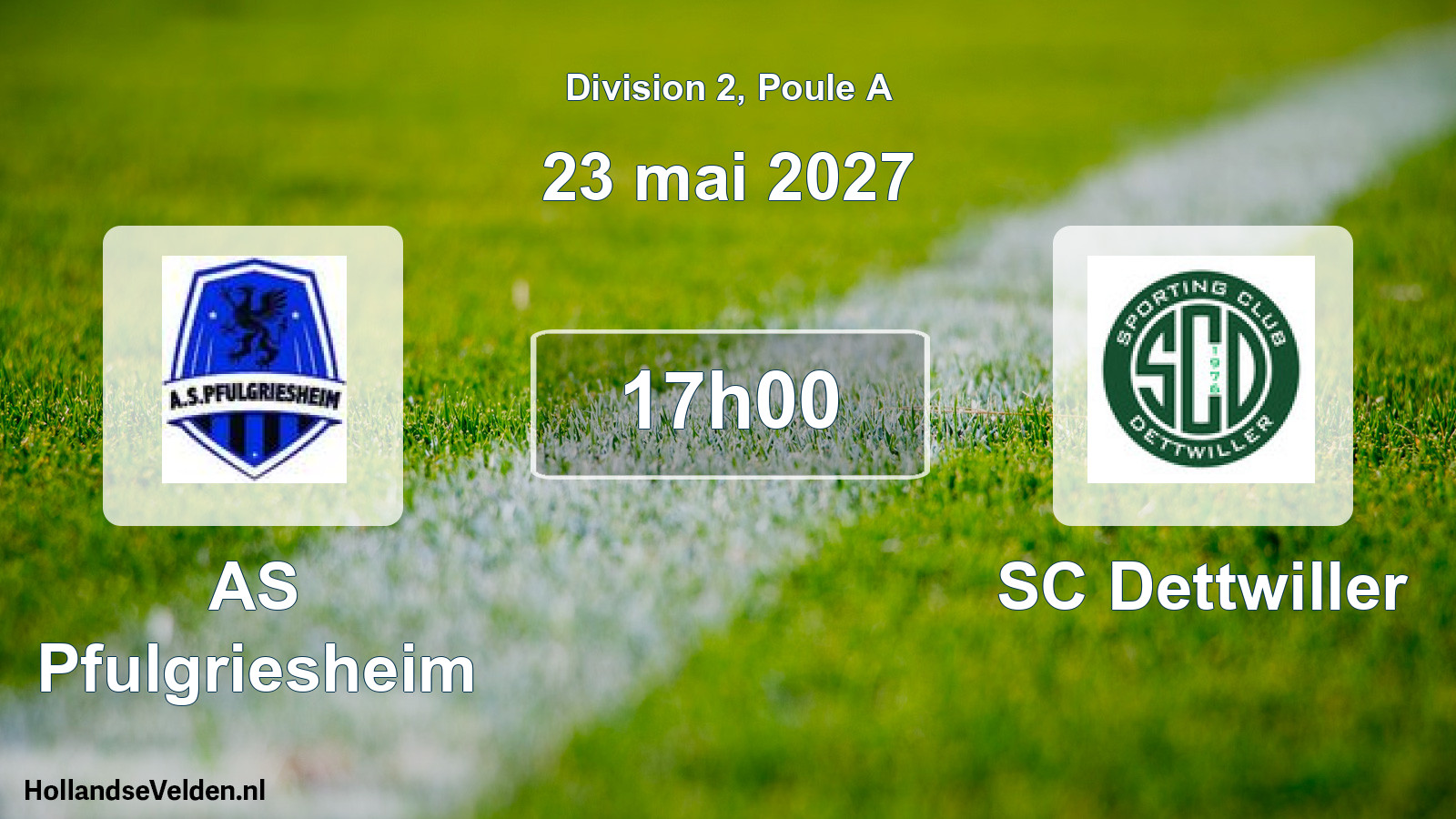 Scheduled Match: AS Pfulgriesheim - SC Dettwiller (23 May 2027)