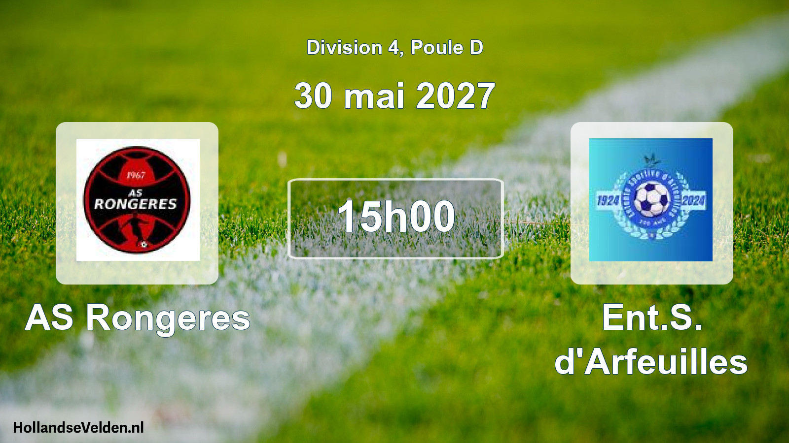 Match programmé: AS Rongeres - Ent.S. d'Arfeuilles (30 mai 2027)