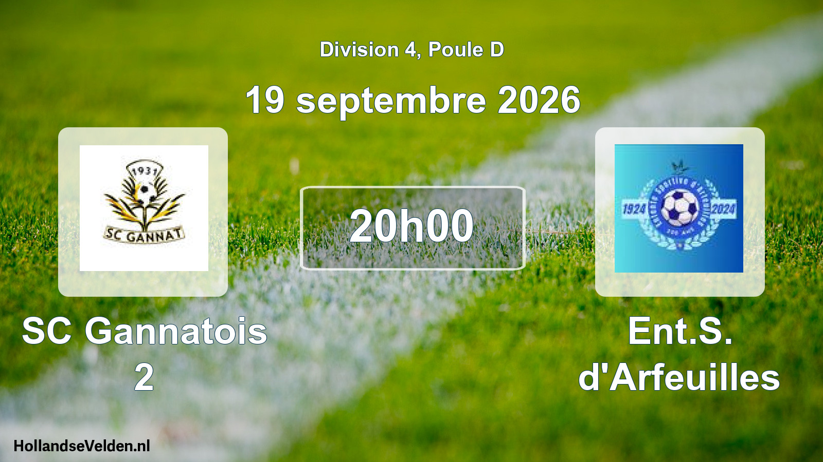 Match programmé: SC Gannatois 2 - Ent.S. d'Arfeuilles (19 septembre 2026)