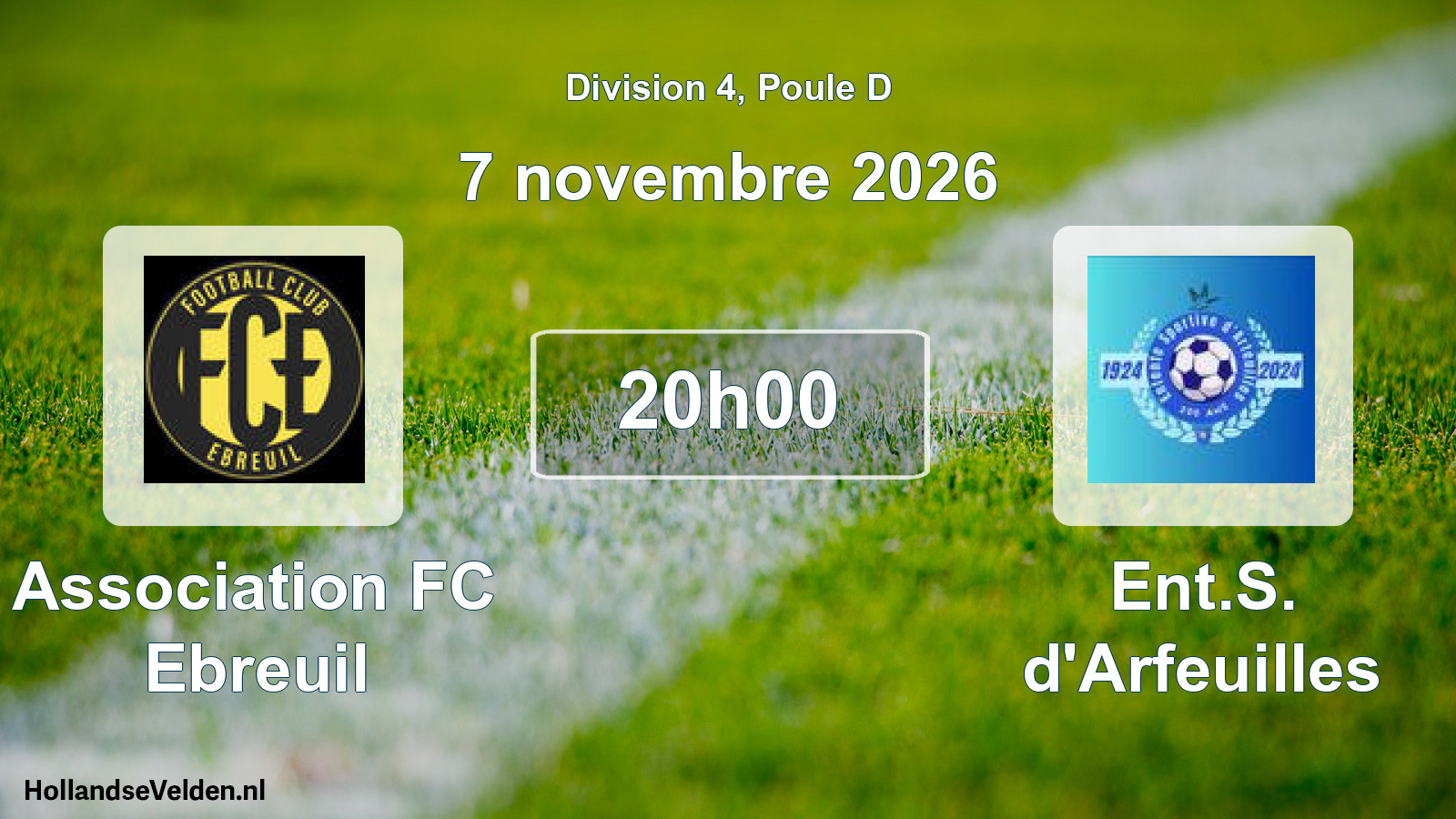 Match programmé: Association FC Ebreuil - Ent.S. d'Arfeuilles (7 novembre 2026)