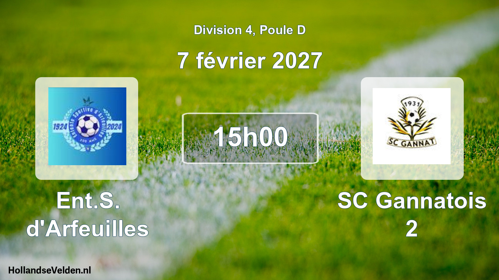 Match programmé: Ent.S. d'Arfeuilles - SC Gannatois 2 (7 février 2027)
