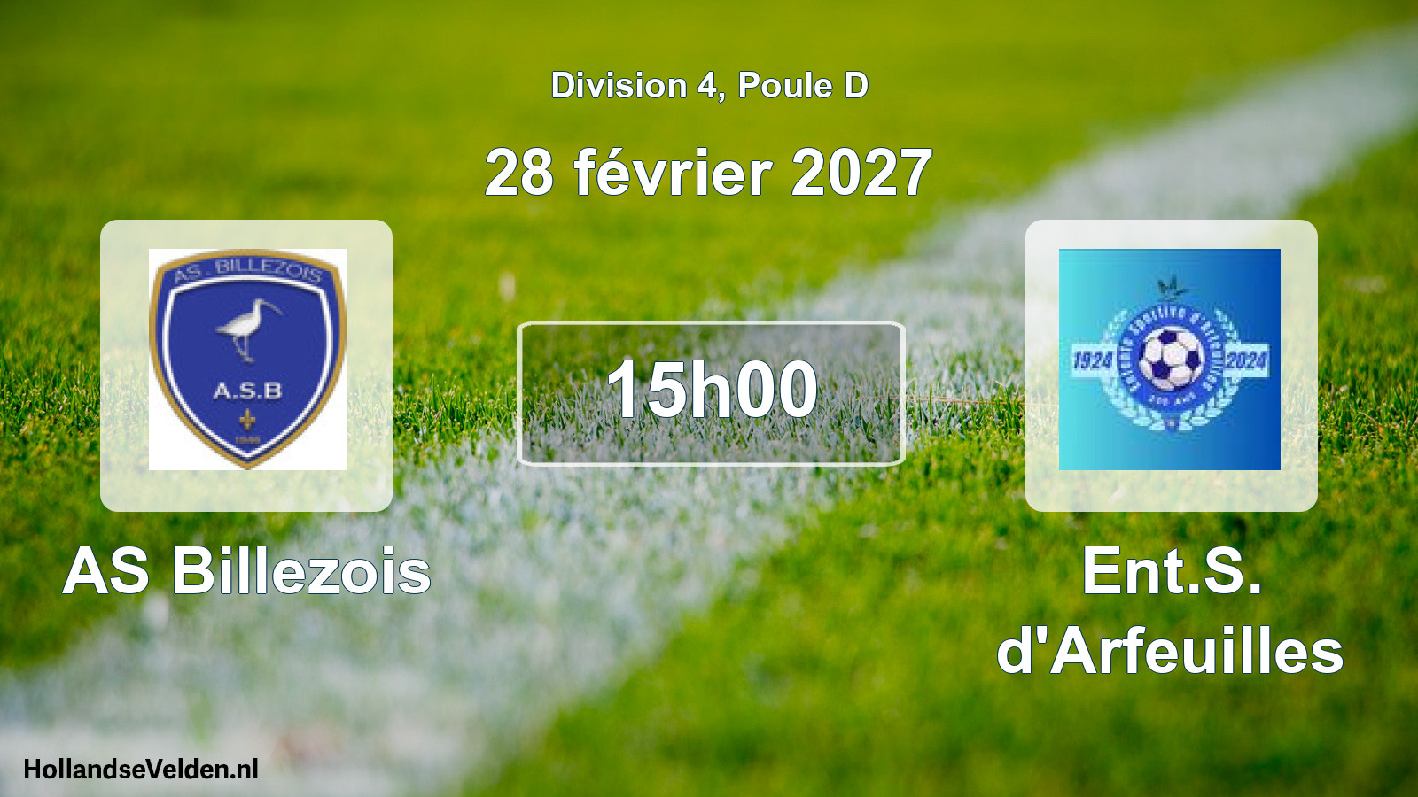Match programmé: AS Billezois - Ent.S. d'Arfeuilles (28 février 2027)