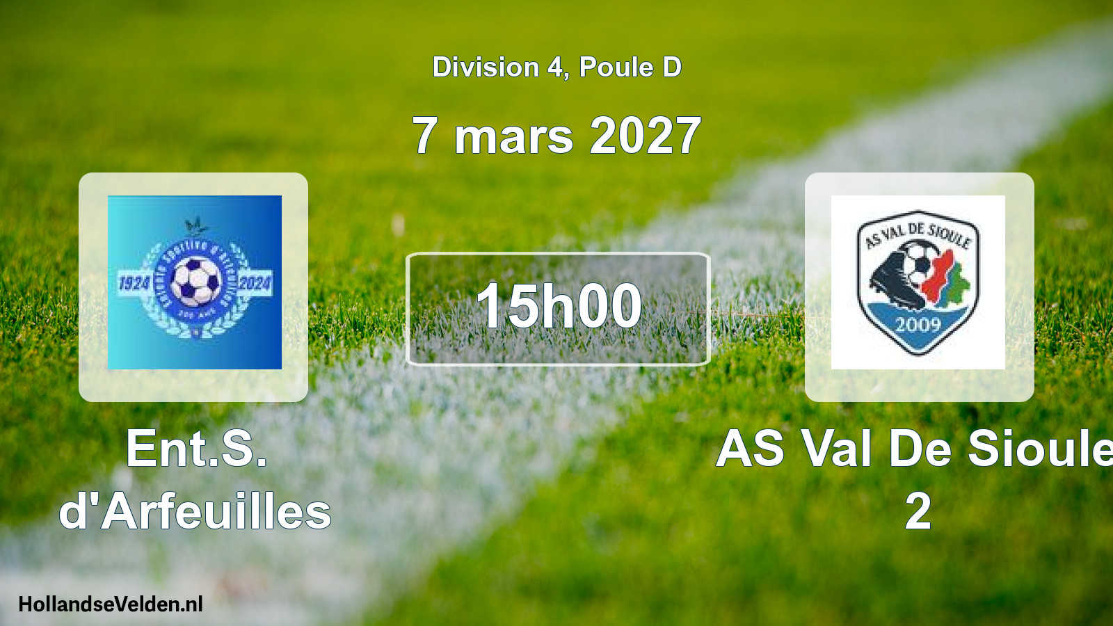 Match programmé: Ent.S. d'Arfeuilles - AS Val De Sioule 2 (7 mars 2027)