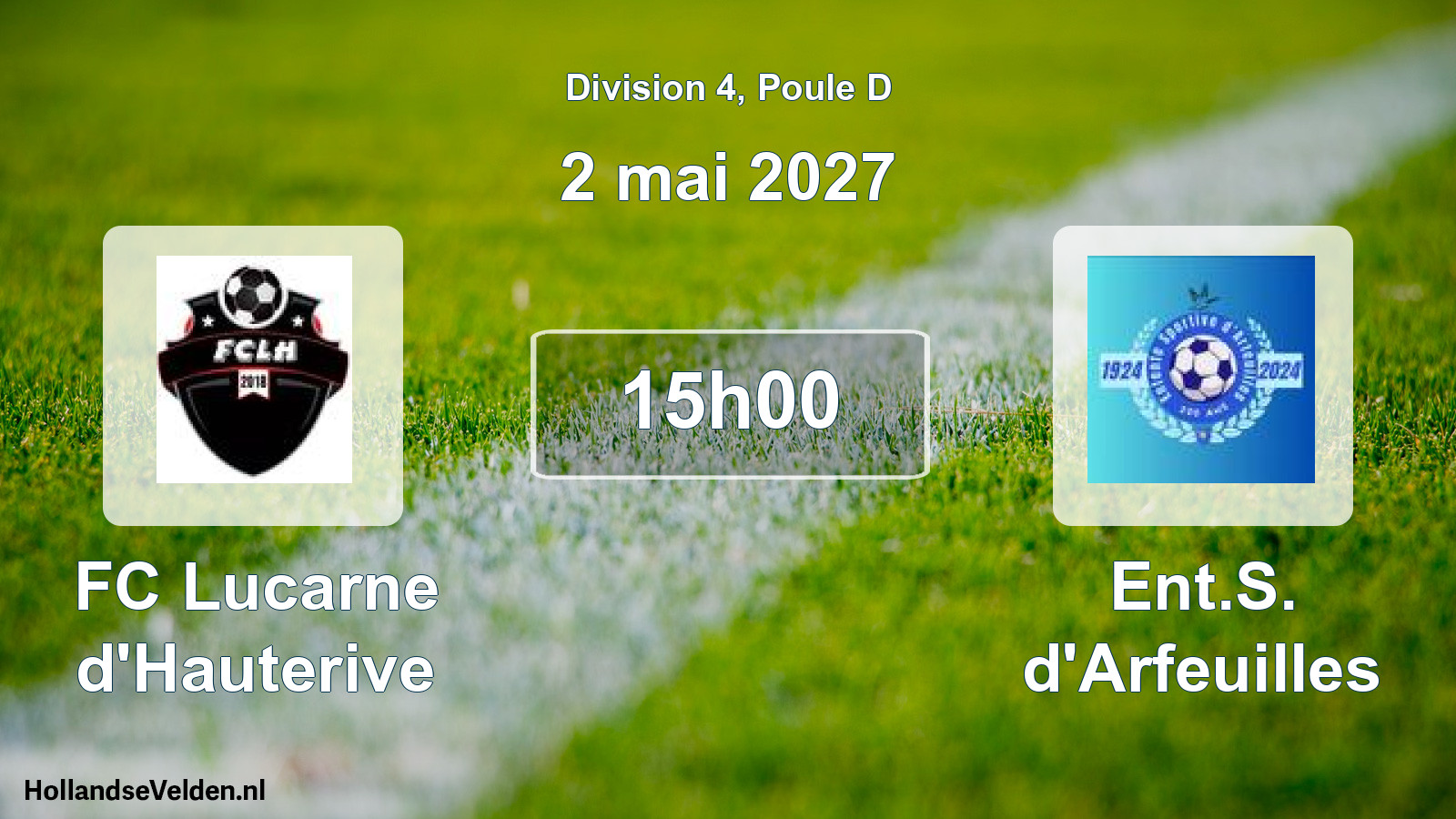 Match programmé: FC Lucarne d'Hauterive - Ent.S. d'Arfeuilles (2 mai 2027)