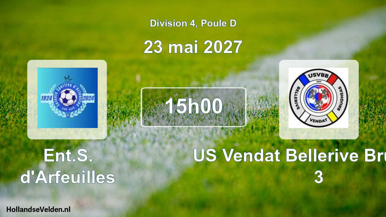Match programmé: Ent.S. d'Arfeuilles - US Vendat Bellerive Brugheas 3 (23 mai 2027)