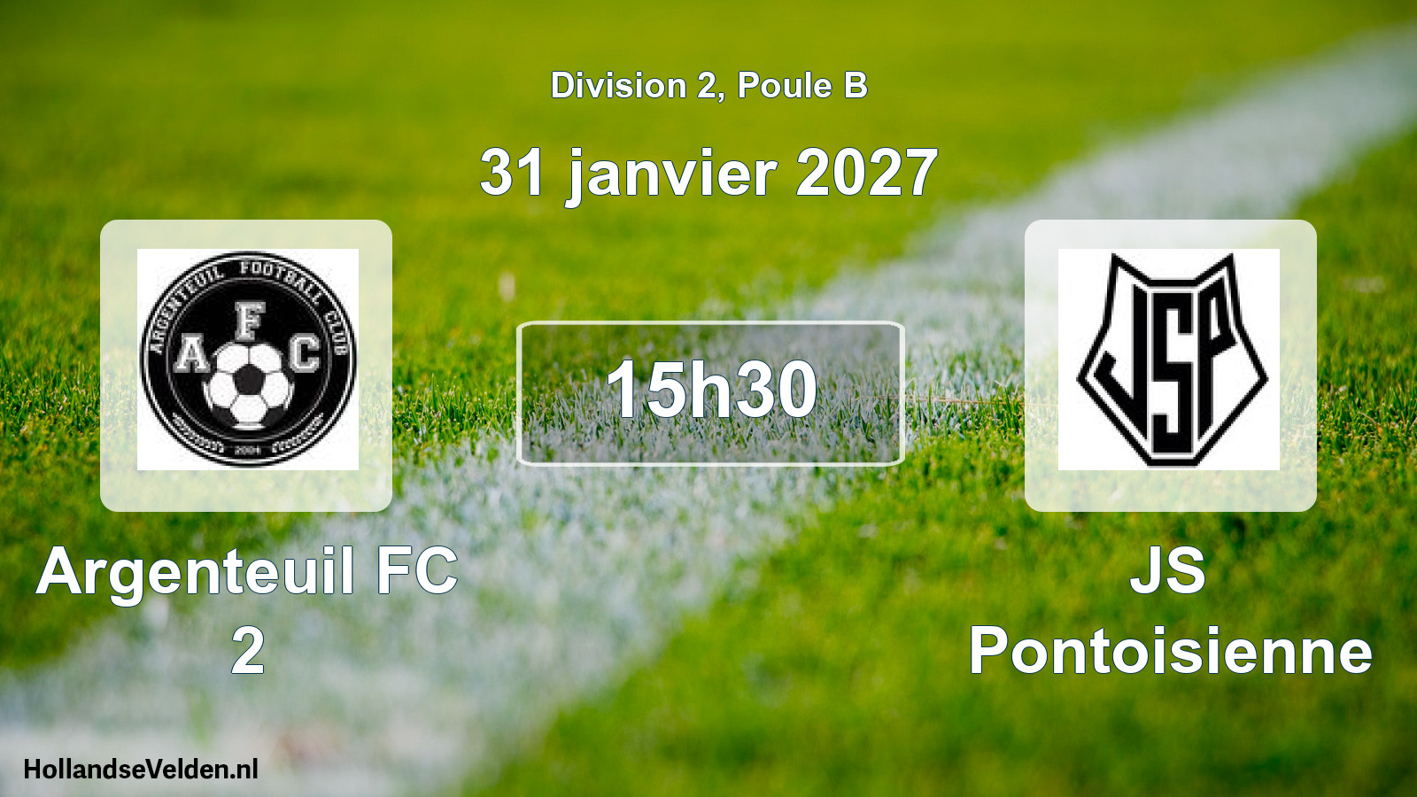 Scheduled Match: Argenteuil FC 2 - JS Pontoisienne (31 January 2027)