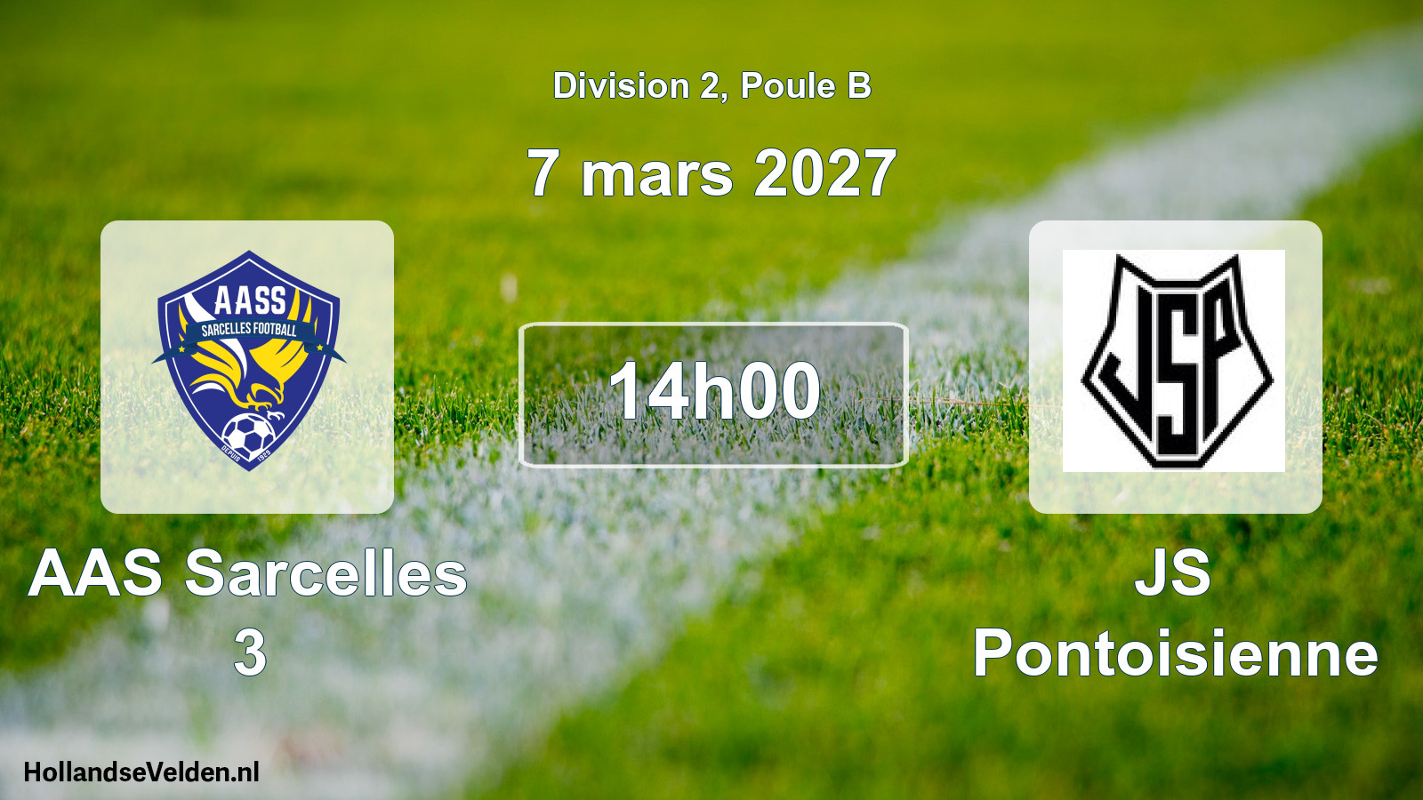 Scheduled Match: AAS Sarcelles 3 - JS Pontoisienne (7 March 2027)