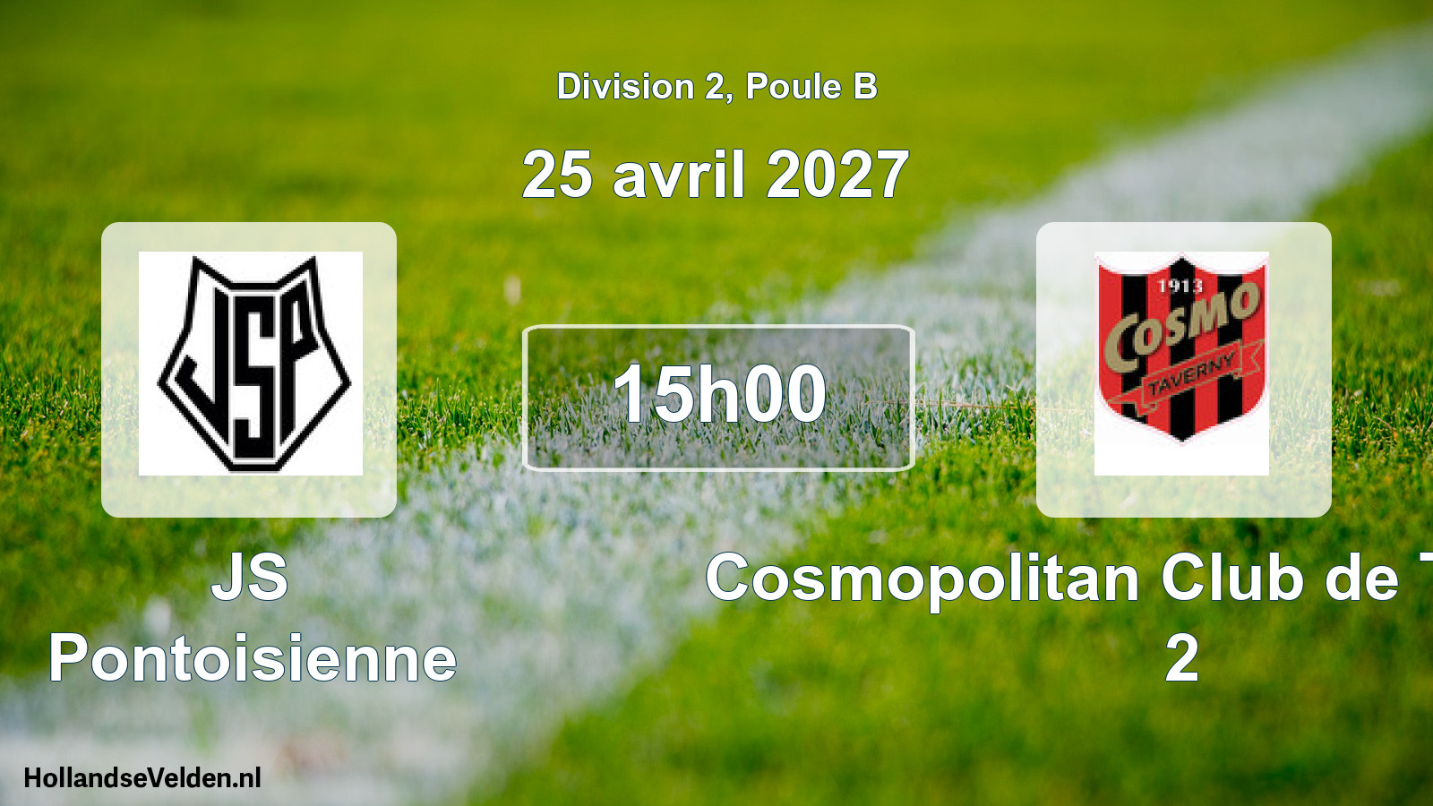 Scheduled Match: JS Pontoisienne - Cosmopolitan Club de Taverny 2 (25 April 2027)