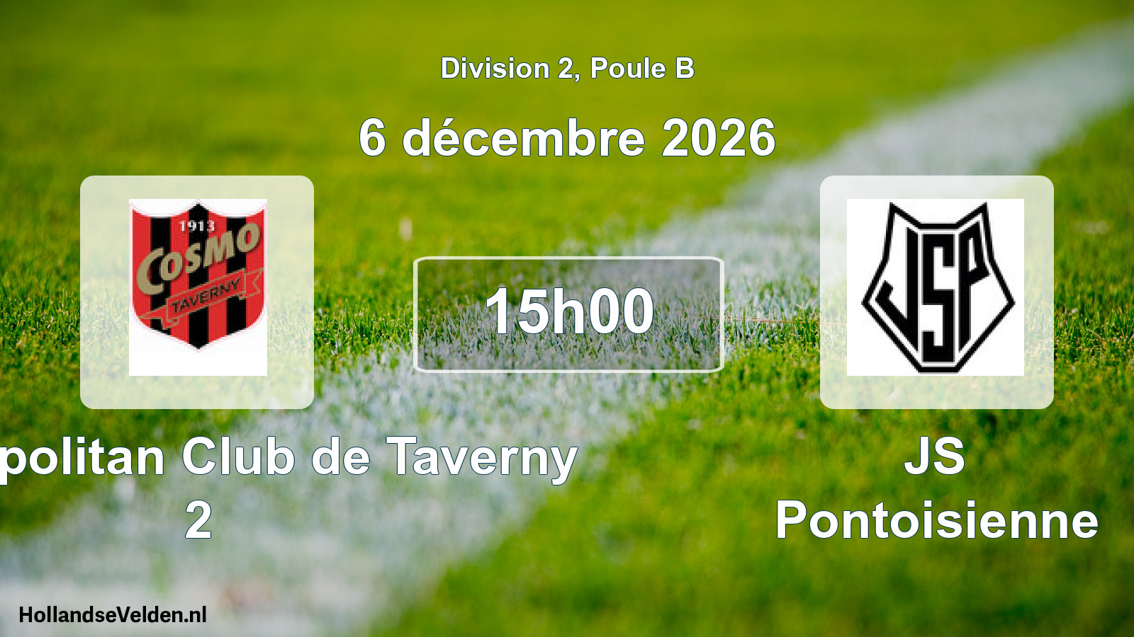 Scheduled Match: Cosmopolitan Club de Taverny 2 - JS Pontoisienne (6 December 2026)