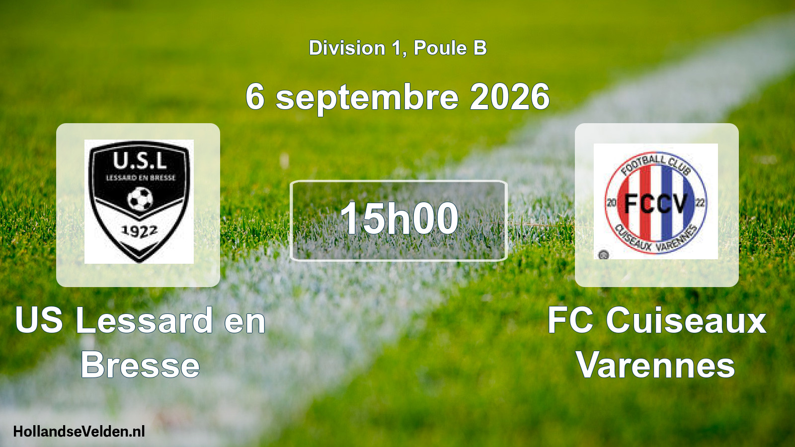 Scheduled Match: US Lessard en Bresse - FC Cuiseaux Varennes (6 September 2026)