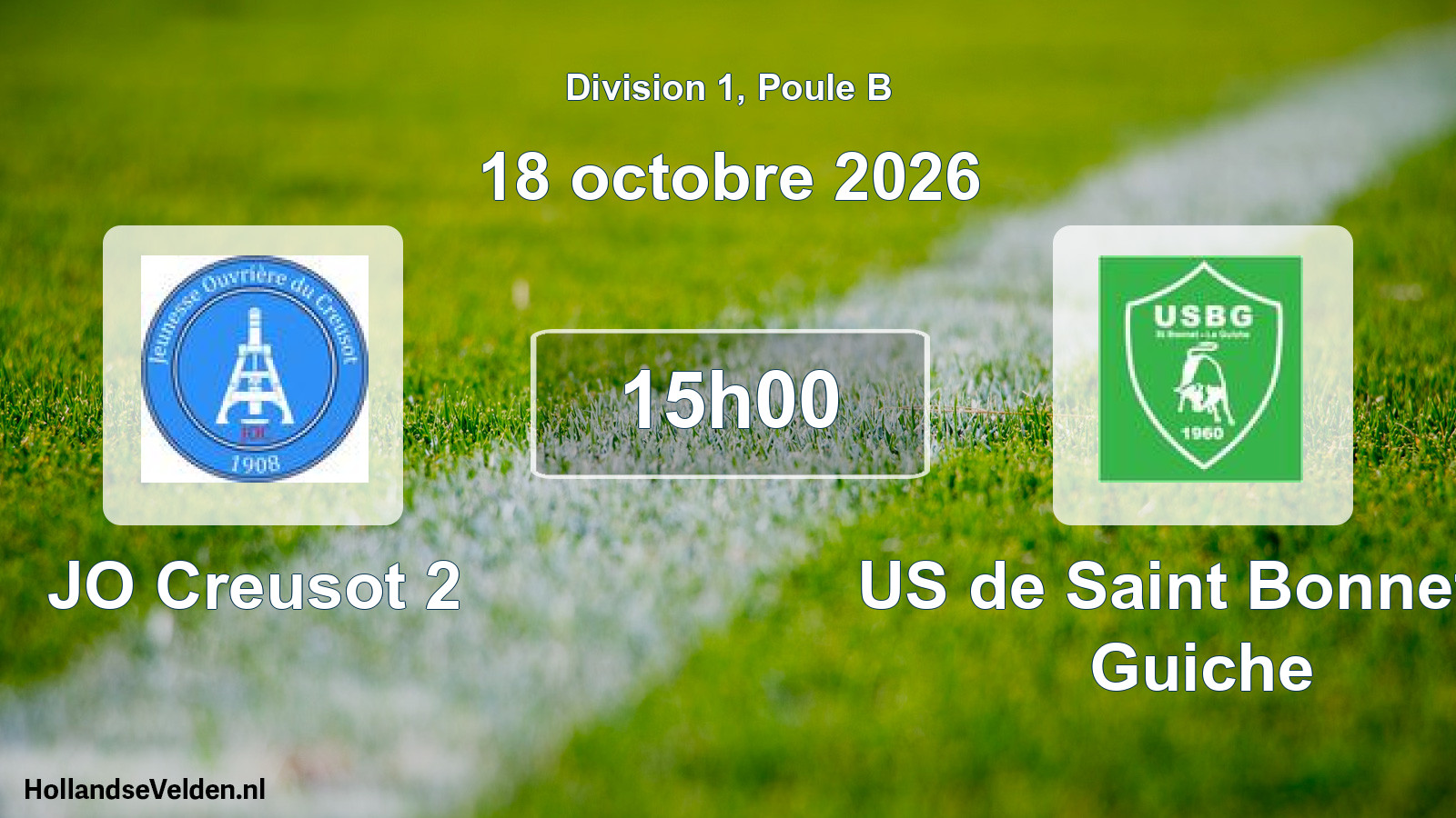 Scheduled Match: JO Creusot 2 - US de Saint Bonnet la Guiche (18 October 2026)