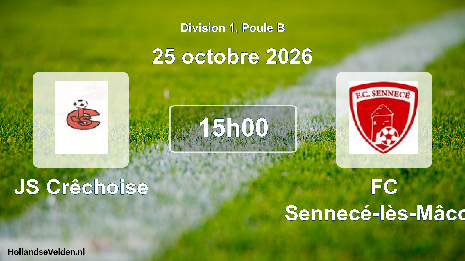 Scheduled Match: JS Crêchoise - FC Sennecé-lès-Mâcon (25 October 2026)