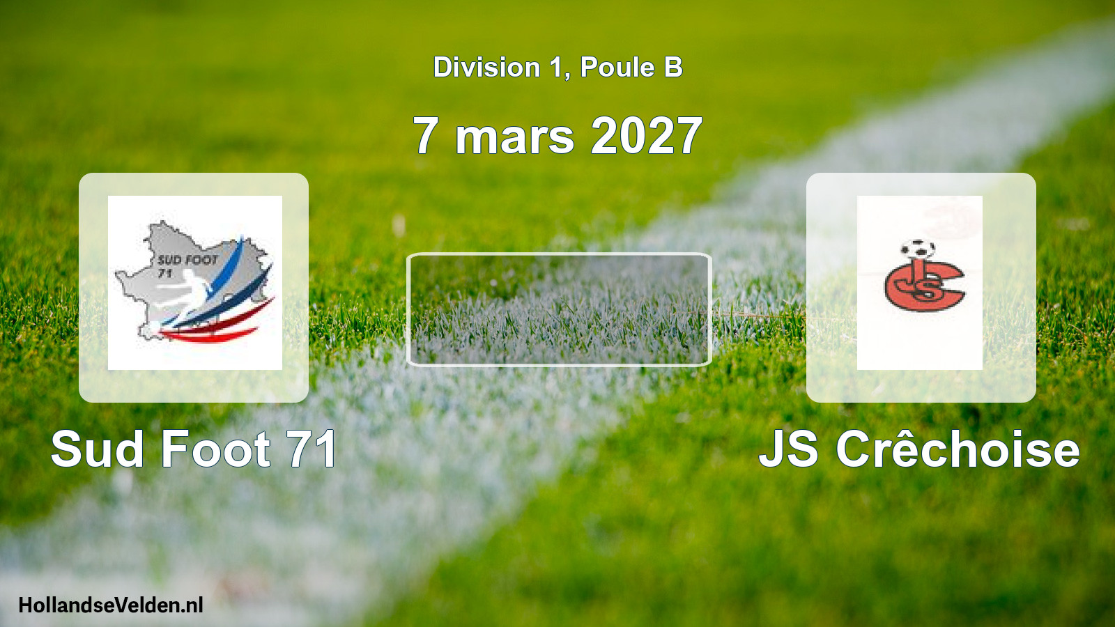 Scheduled Match: Sud Foot 71 - JS Crêchoise (7 March 2027)