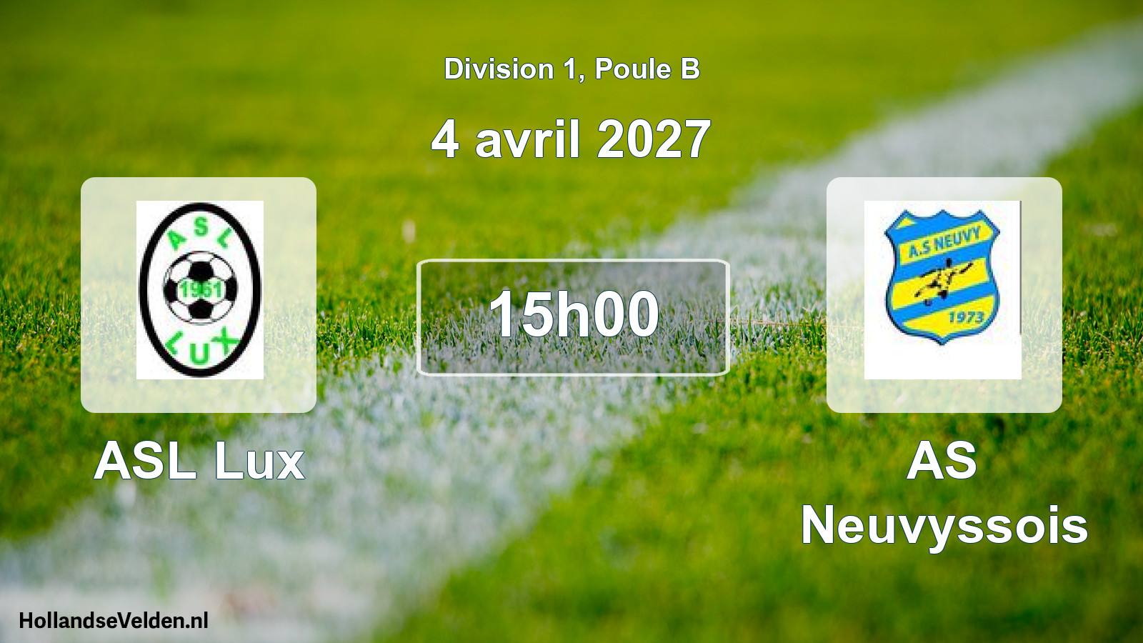 Scheduled Match: ASL Lux - AS Neuvyssois (4 April 2027)